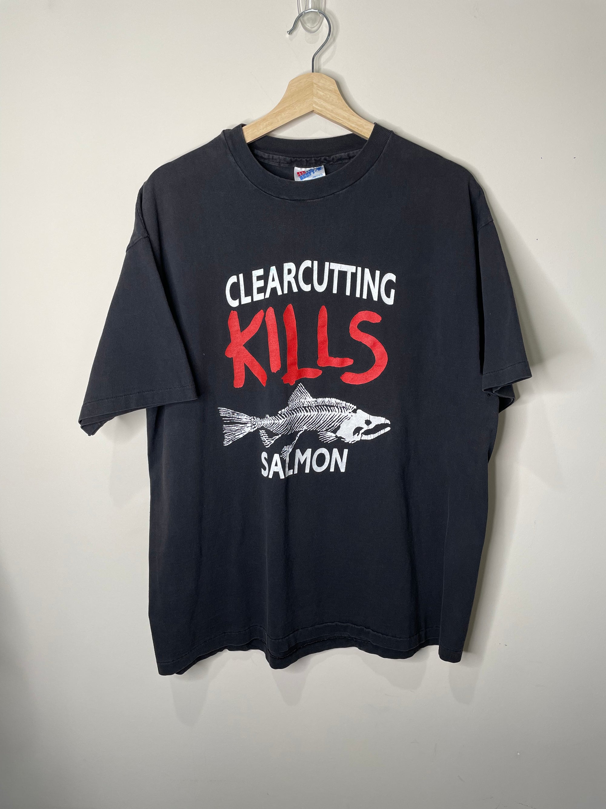 1990s “Clearcutting Kills Salmon” Tee (XL)