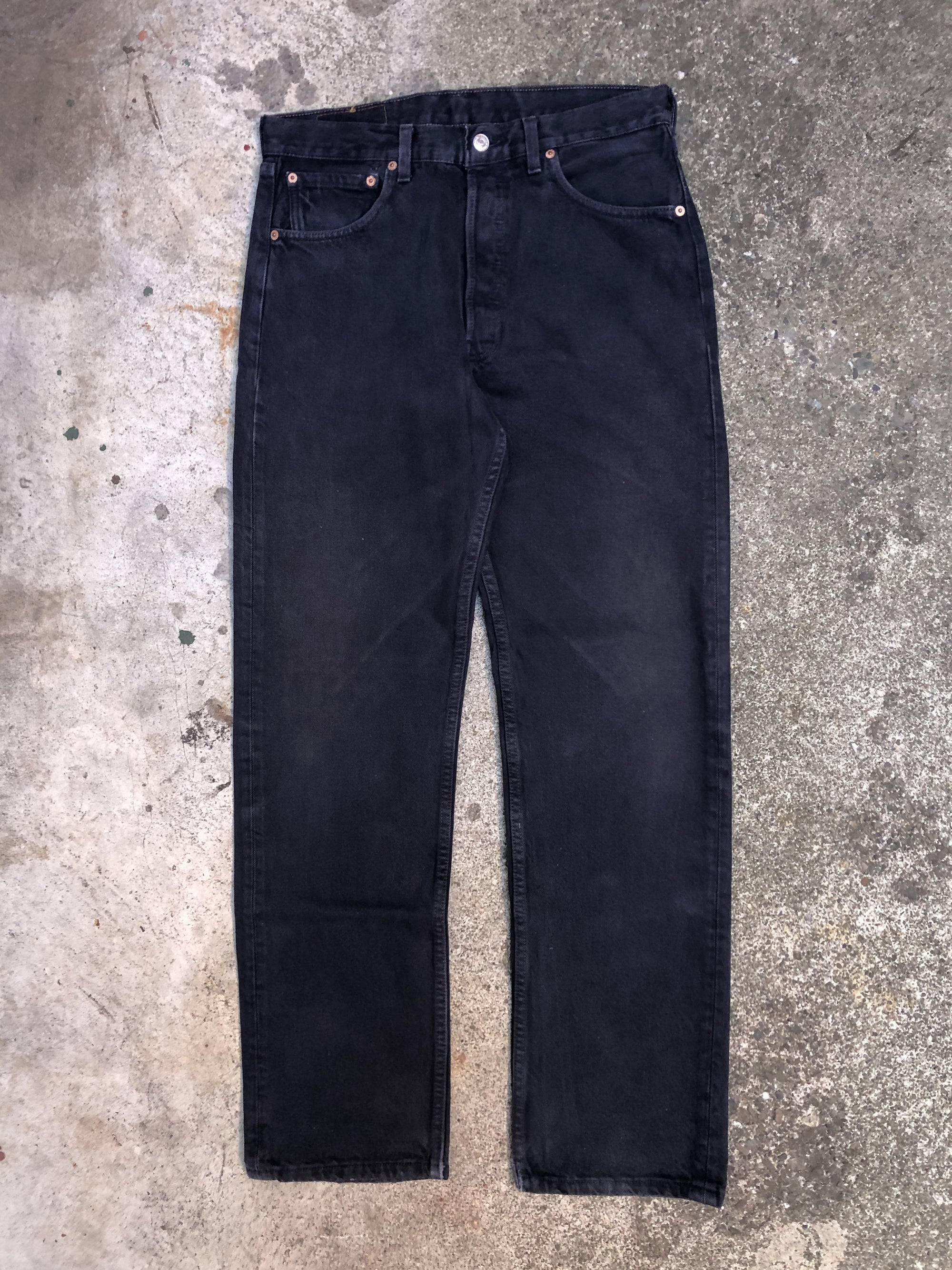 1990s Levis Faded Midnight Oil 501 (31X31)