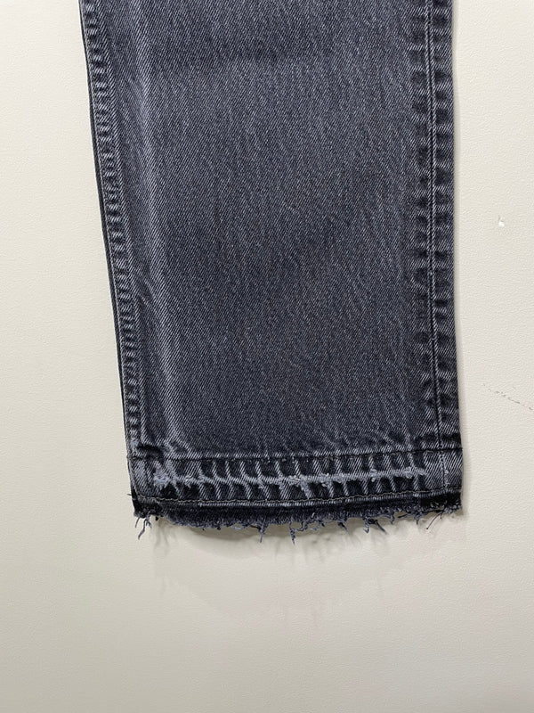 1990s Levi’s Faded Black 501 Released Hem (28X33)