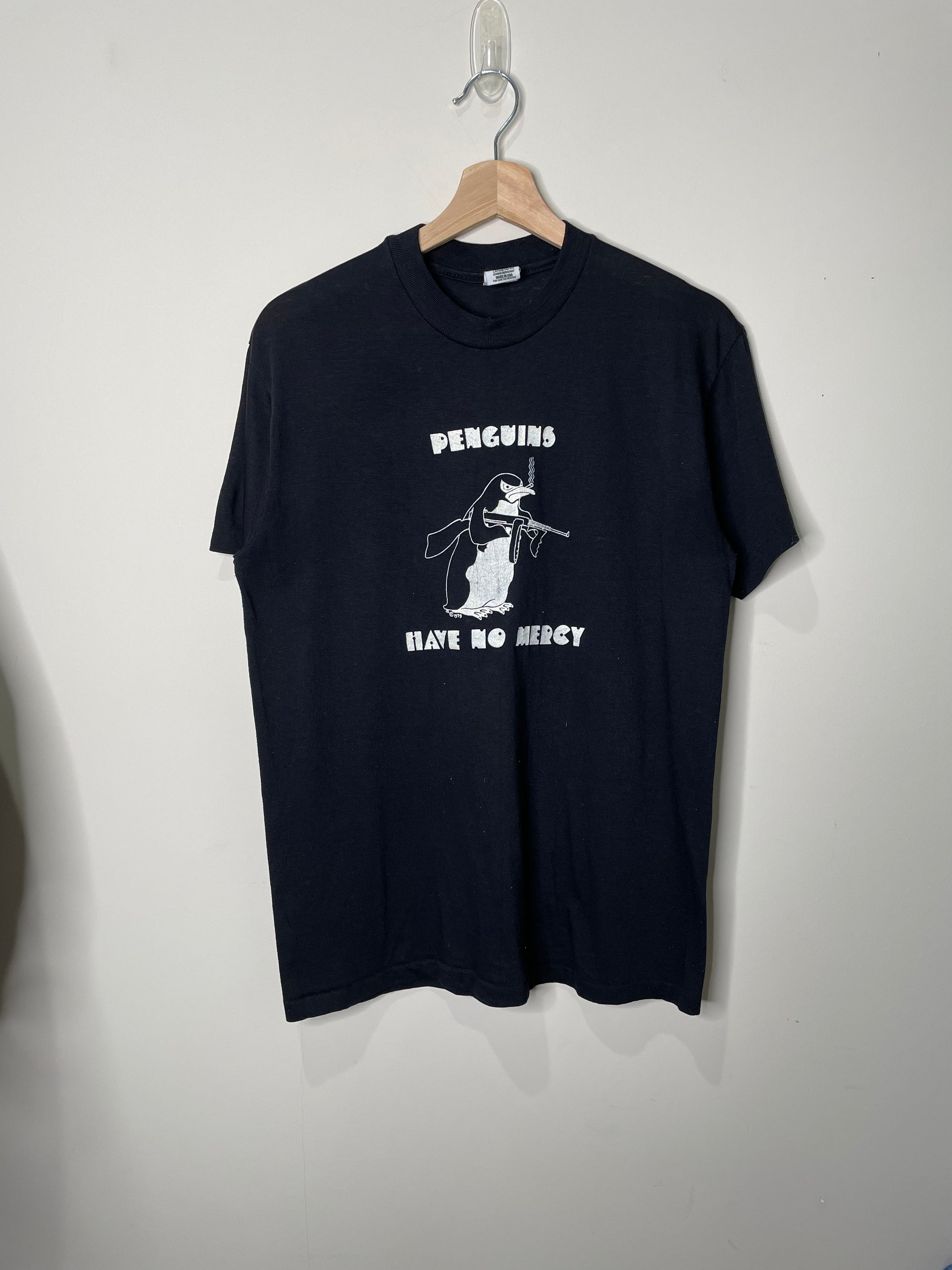 1970s “Penguins Have No Mercy” Single Stitched Tee (M/L)