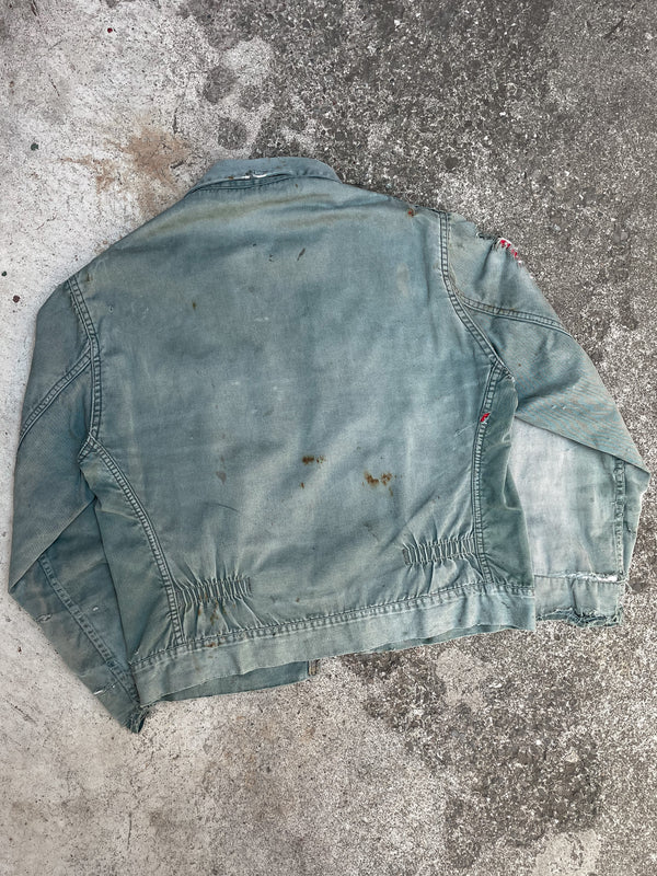 1950s/60s Thrashed Sun Faded Lined Work Jacket