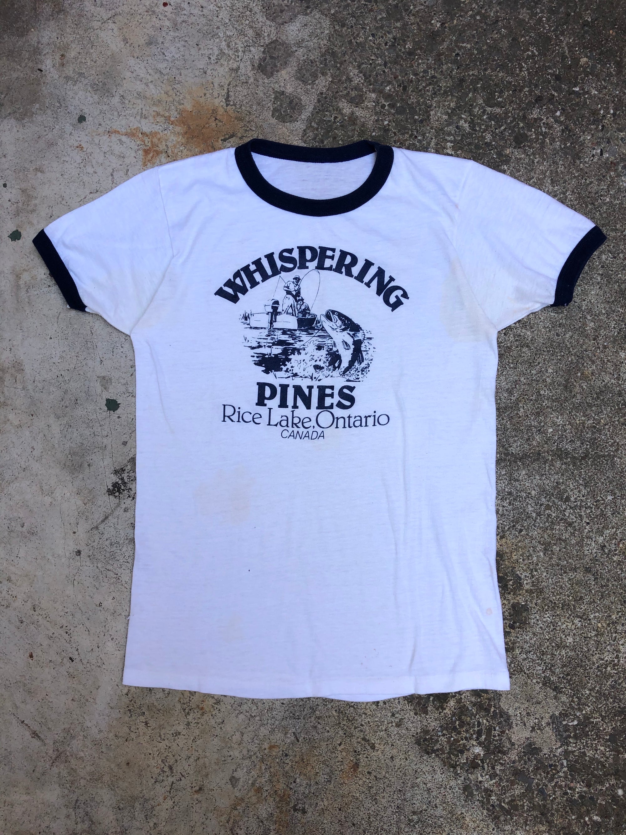 1980s Single Stitched “Whispering Pines” Ringer Tee