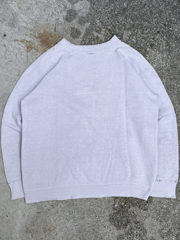 1950s/60s “Sister Bay” Pale Lavender Raglan Sweatshirt (S)