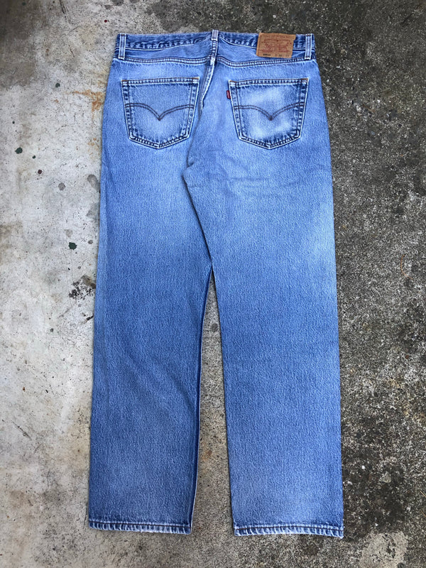 1990s Levis Worn In Blue 501XX (34X28)