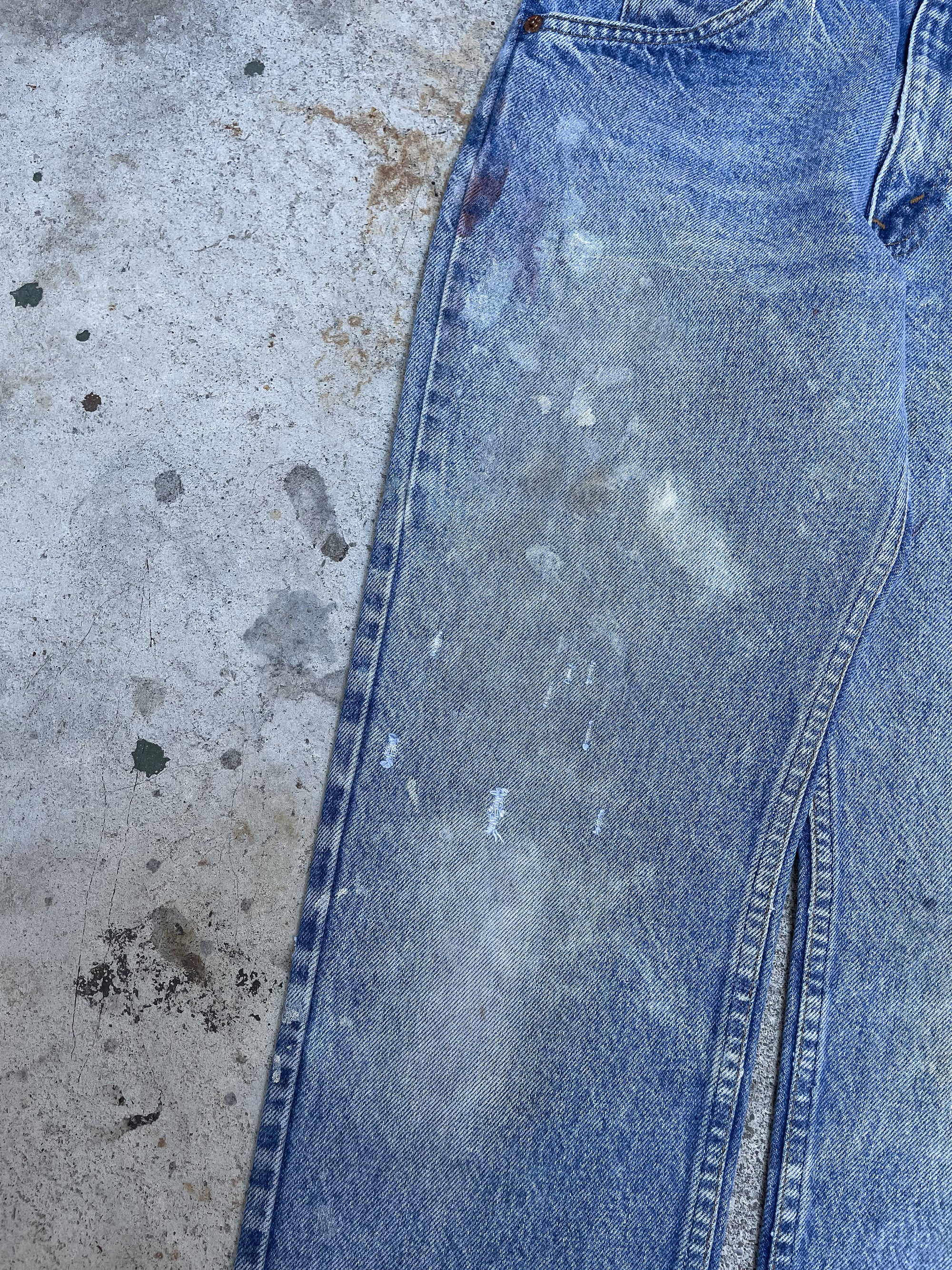 1980s Levi’s Painted Faded Blue 505 Released Hem (28X30)