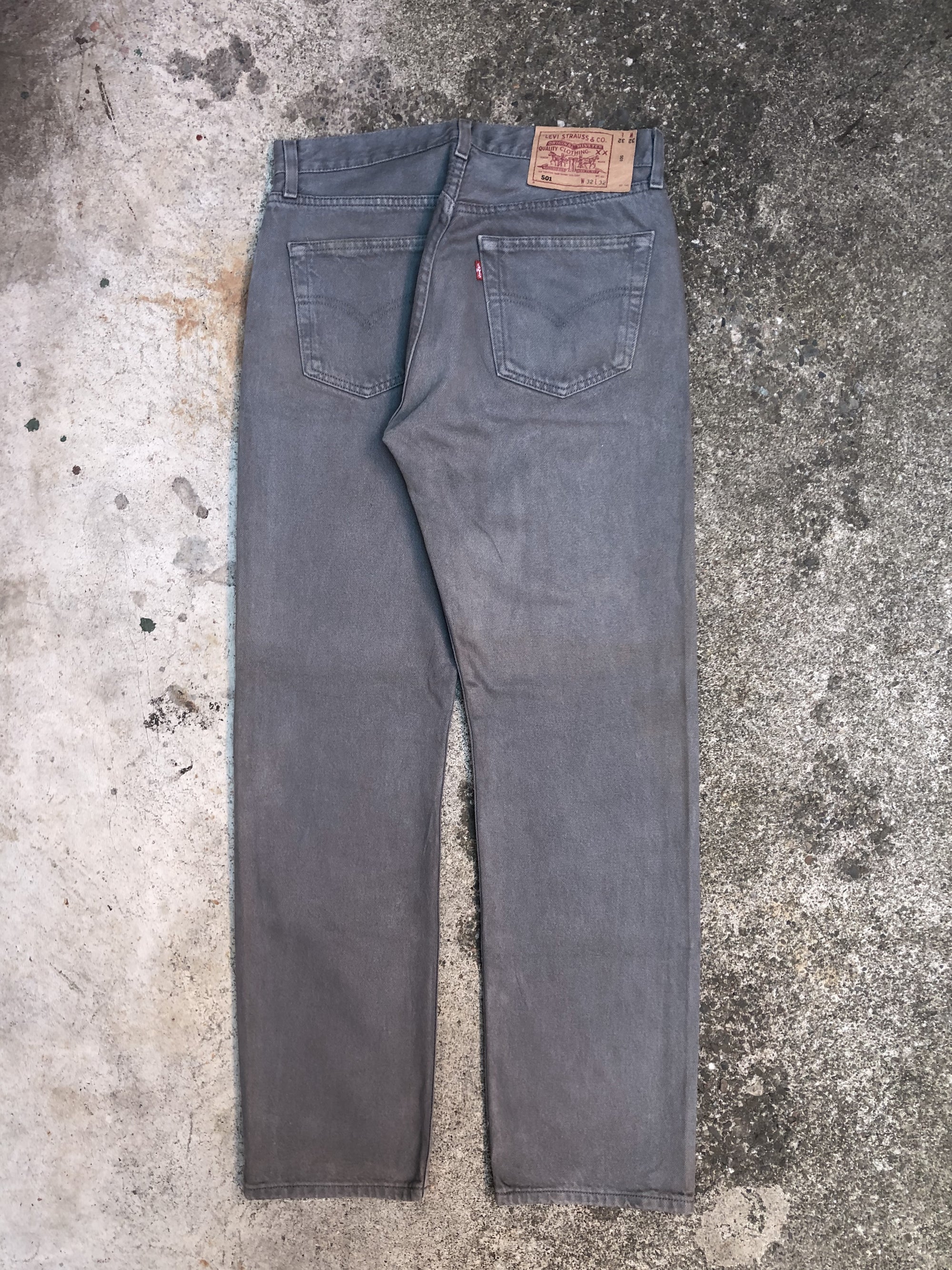 1990s Levis Faded Grey 501 (30X31)