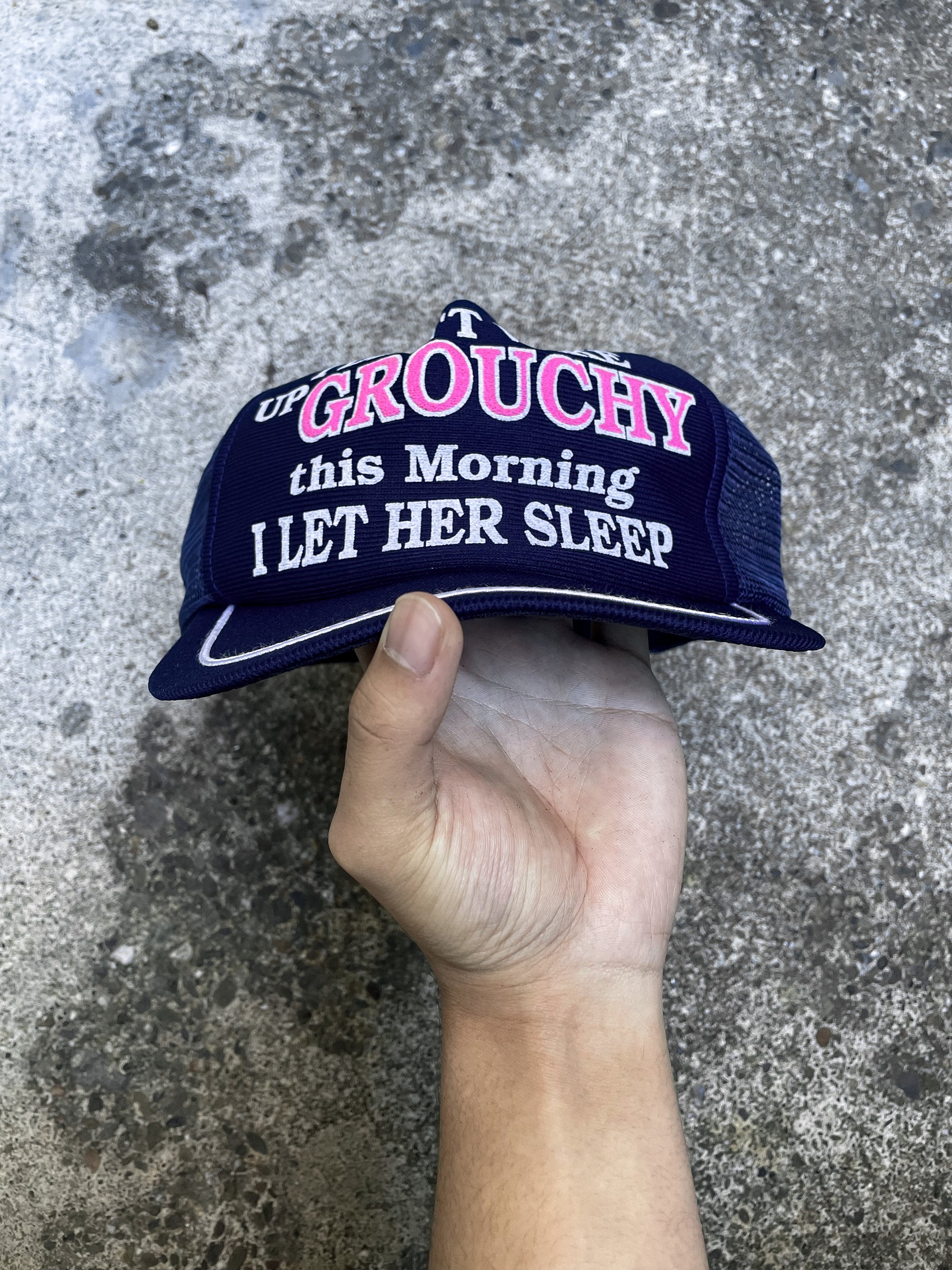 1980s “I Didn’t Wake Up Grouchy…” Trucker Hat