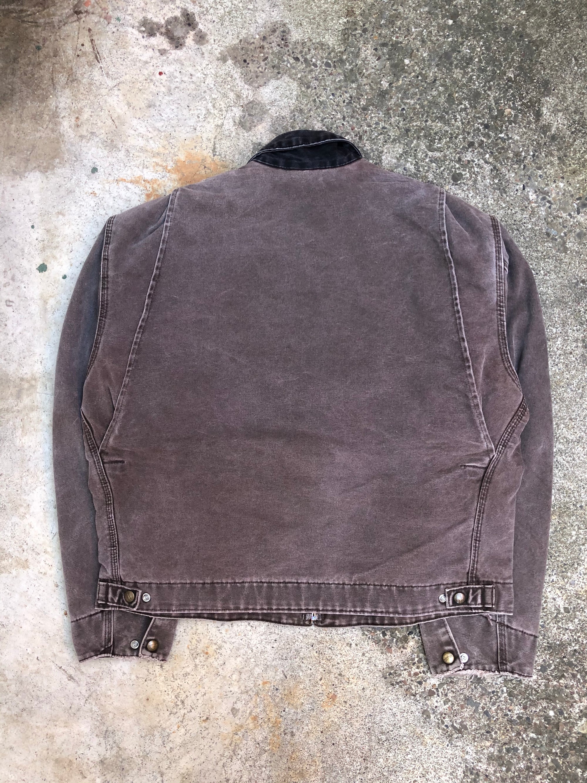 1990s Carhartt Faded Chocolate Lined Work Jacket (L)