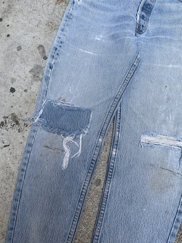 1990s Levi’s Patch Repaired Faded Blue 501 (28X26)