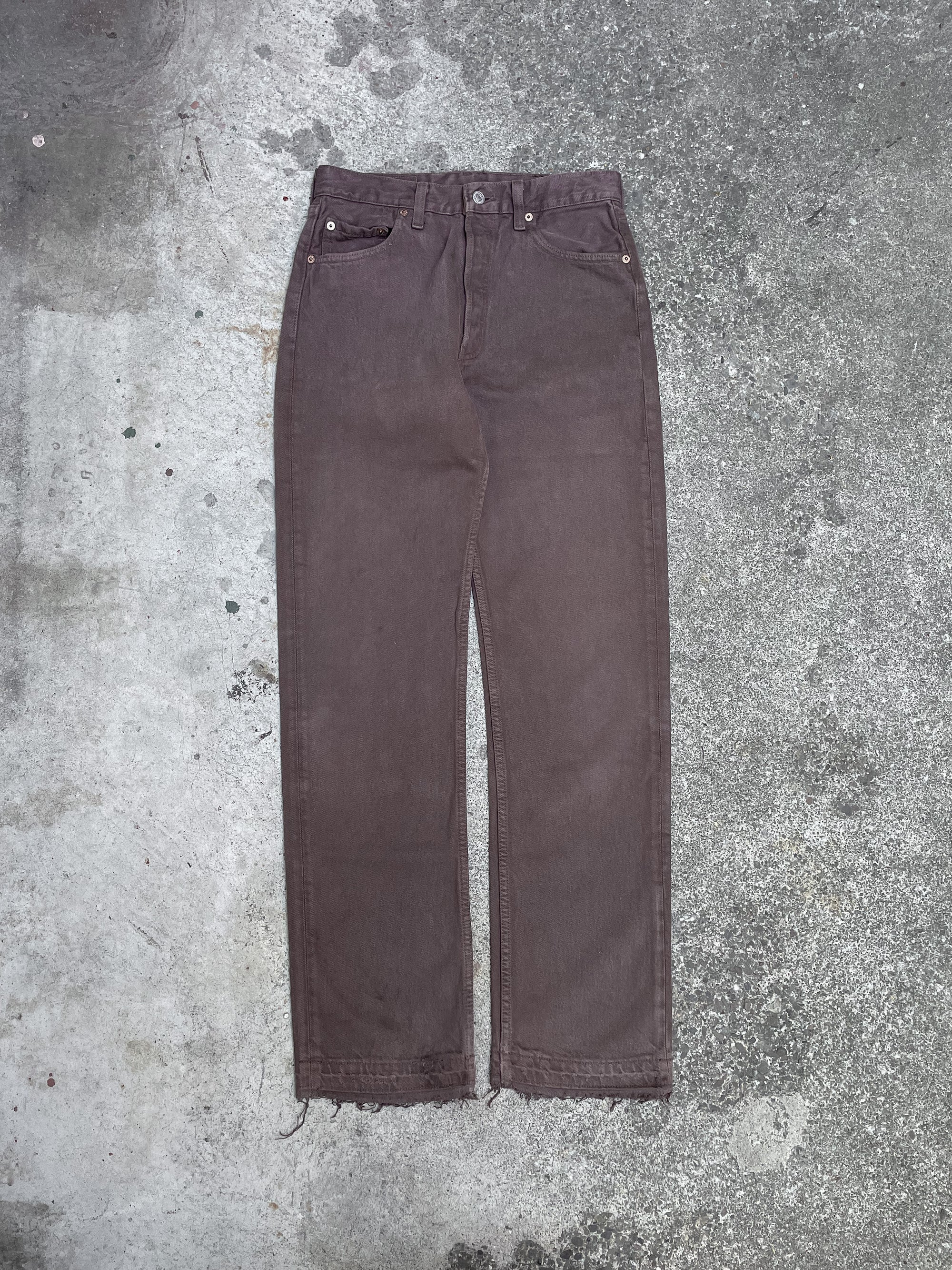 1990s Levi’s Faded Brown 501 Released Hem (28X31)