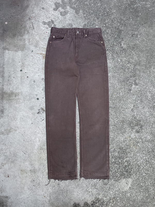 1990s Levi’s Faded Brown 501 Released Hem (28X31)