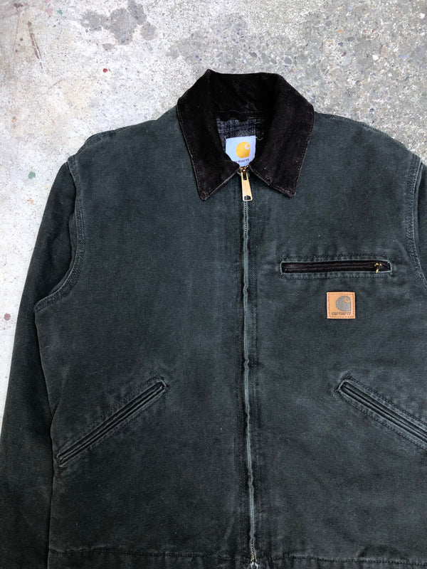 1990s Carhartt Moss Green Lined Work Jacket