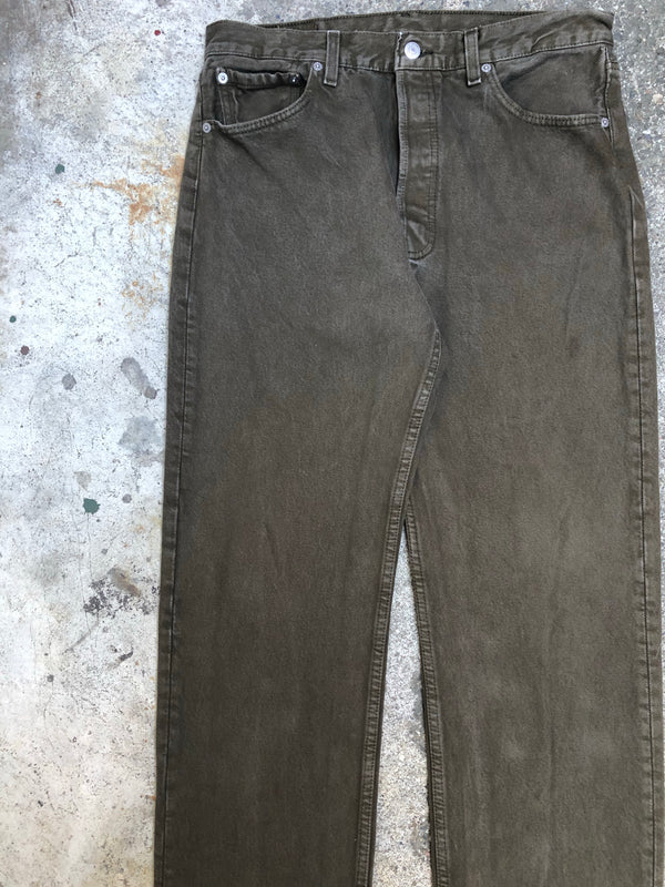 1990s Levis Dark Olive 501 (32X29)