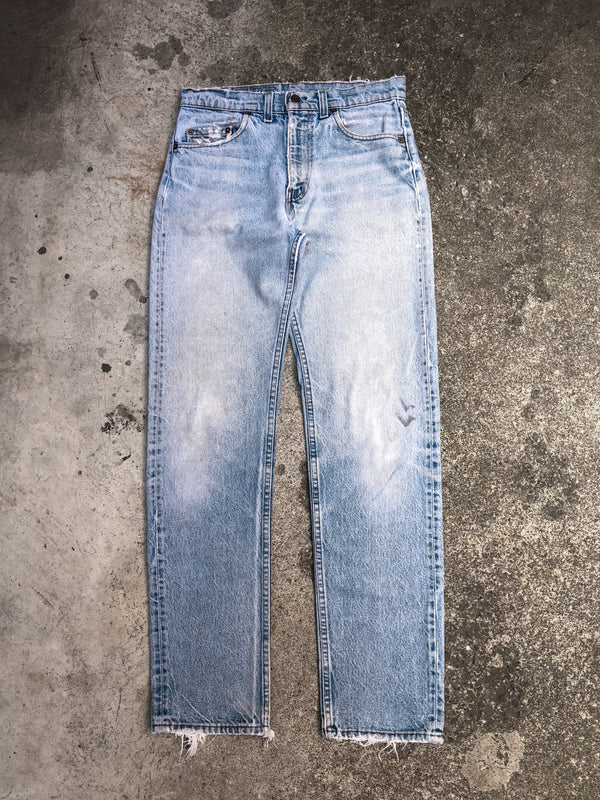 1980s/1990s Levis Distressed Faded Blue Denim (30X31)