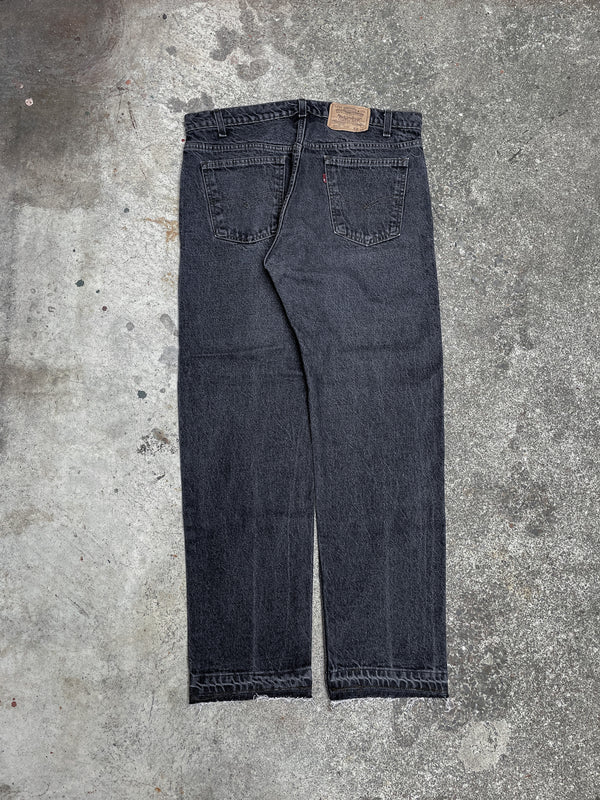 1980s Levi’s Charcoal Grey 505 Released Hem (36X30)