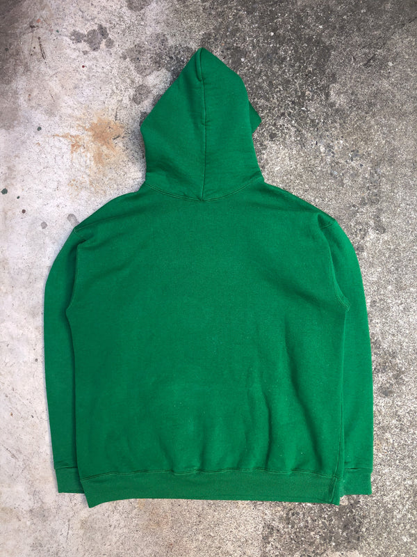 1980s Russell Faded Green Blank Hoodie