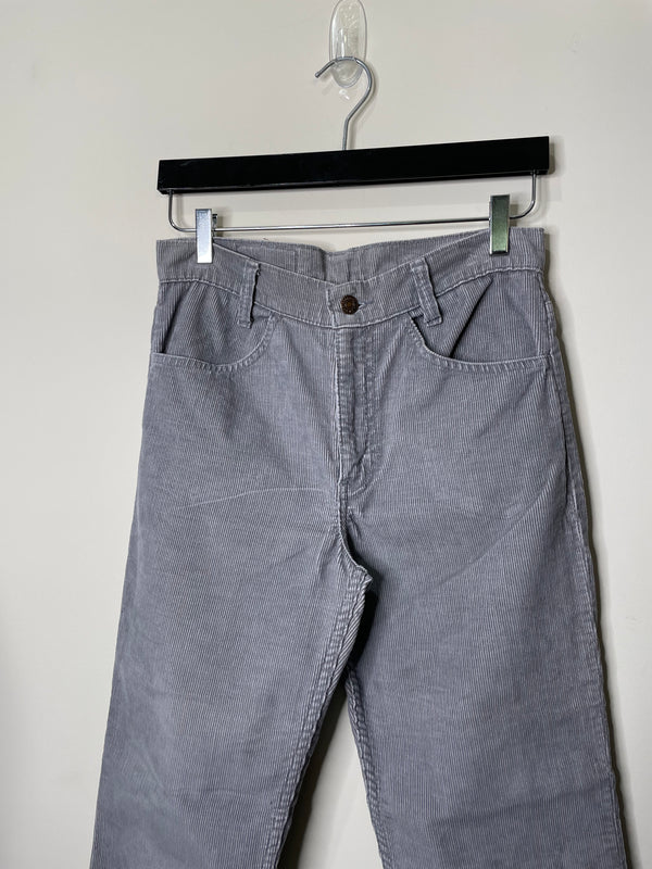 1970s/80s White Tab Levi’s Grey Corduroy Pants (26X27)