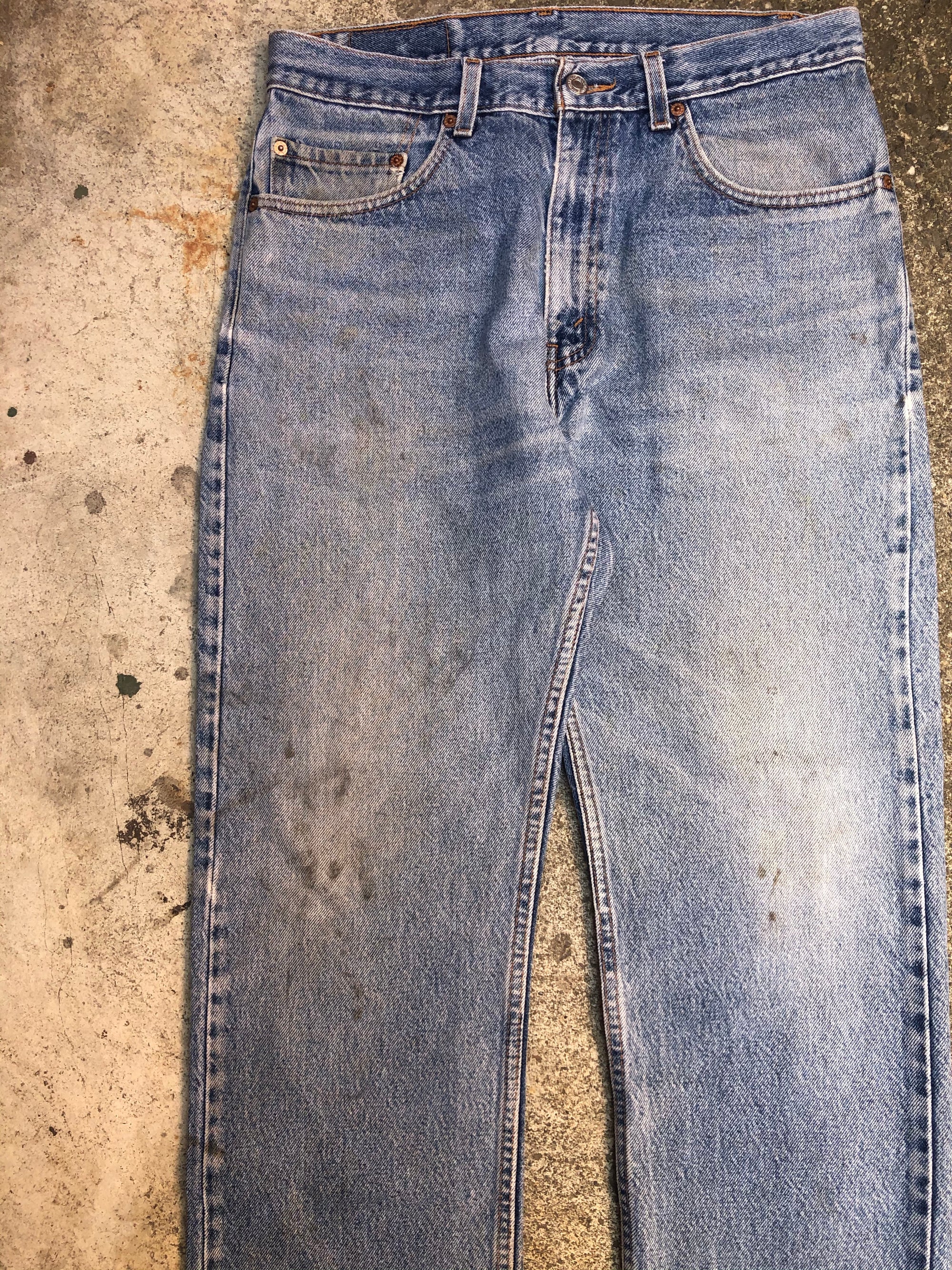 1990s Levis 505 Worn In Blue (32X30)