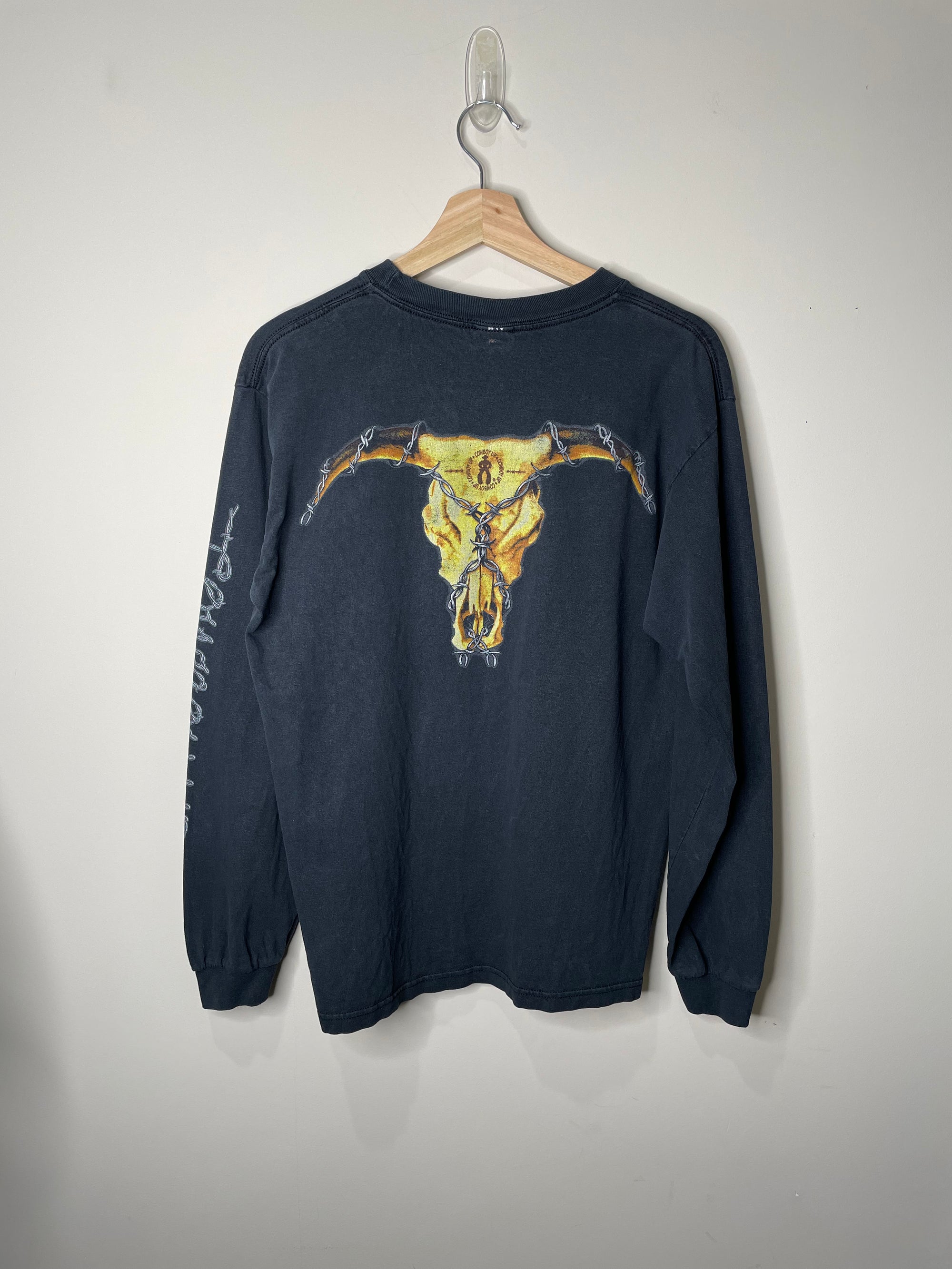 2000s “Cowboy Up” Long Sleeve Tee (M)