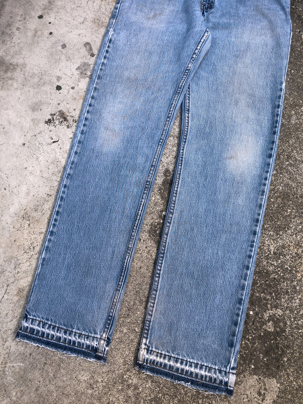 1990s Levis Faded Blue 505 Released Hem (31X33)