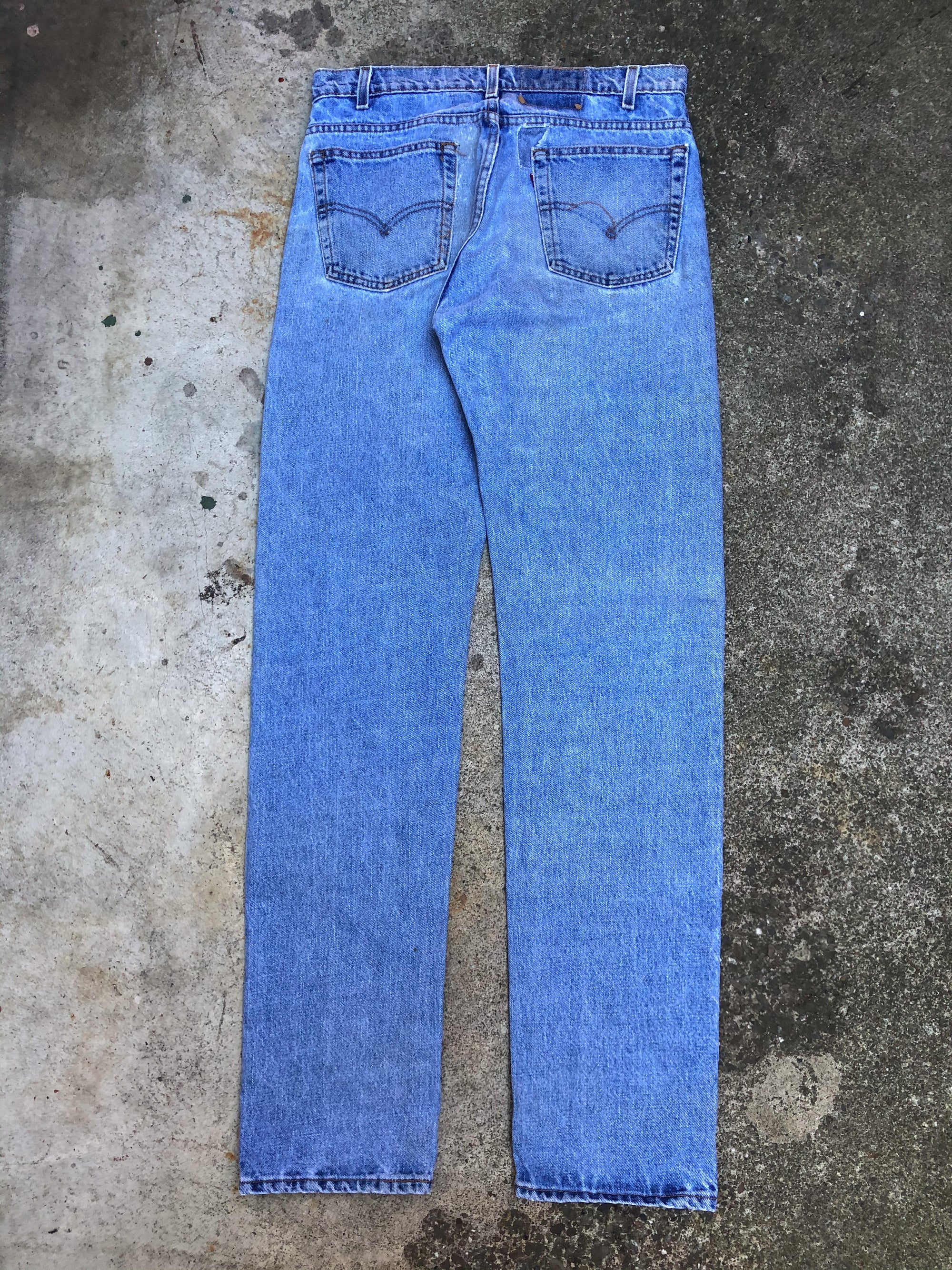 1990s Levis Repaired Faded Blue 505 (34X34)