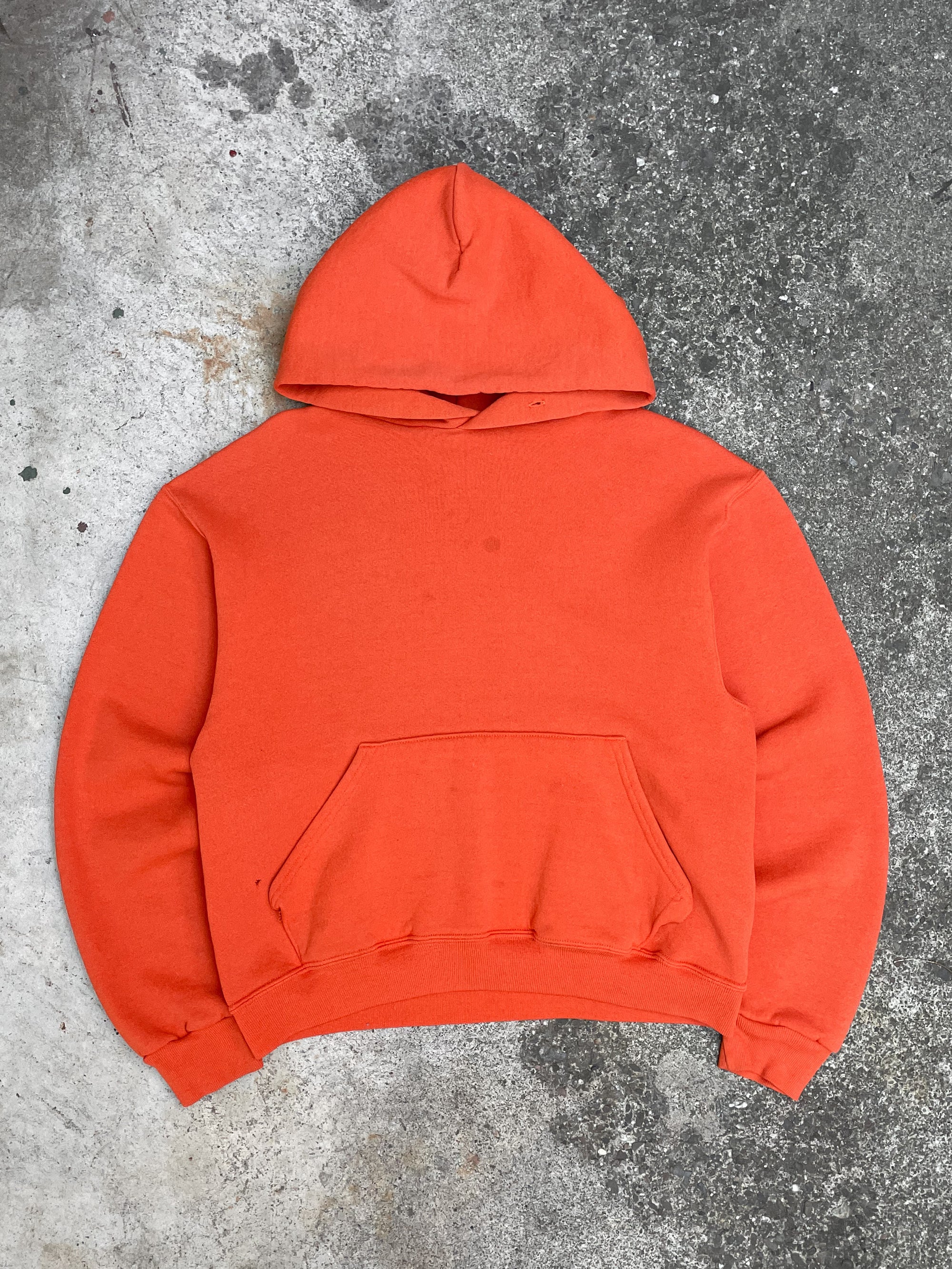 Russell Faded Orange Blank Hoodie