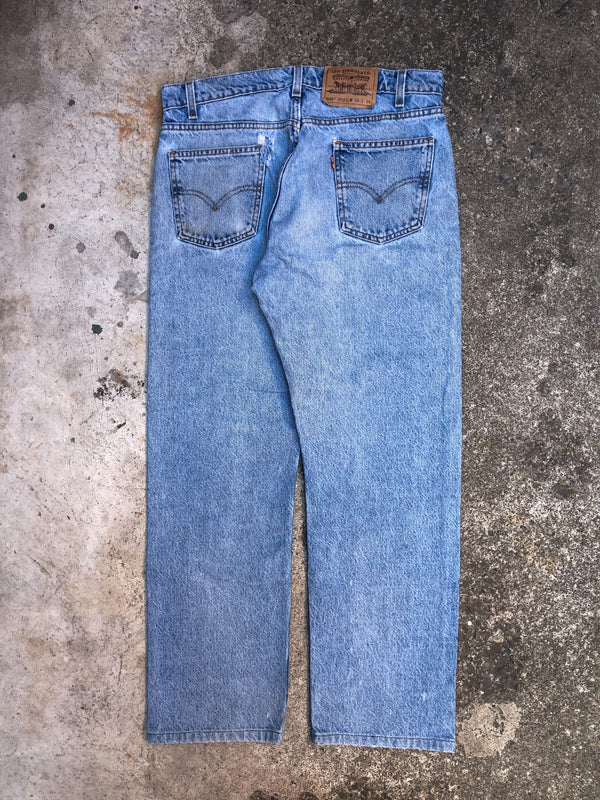 1990s Orange Tab Levis Faded Blue 505 (33X28)