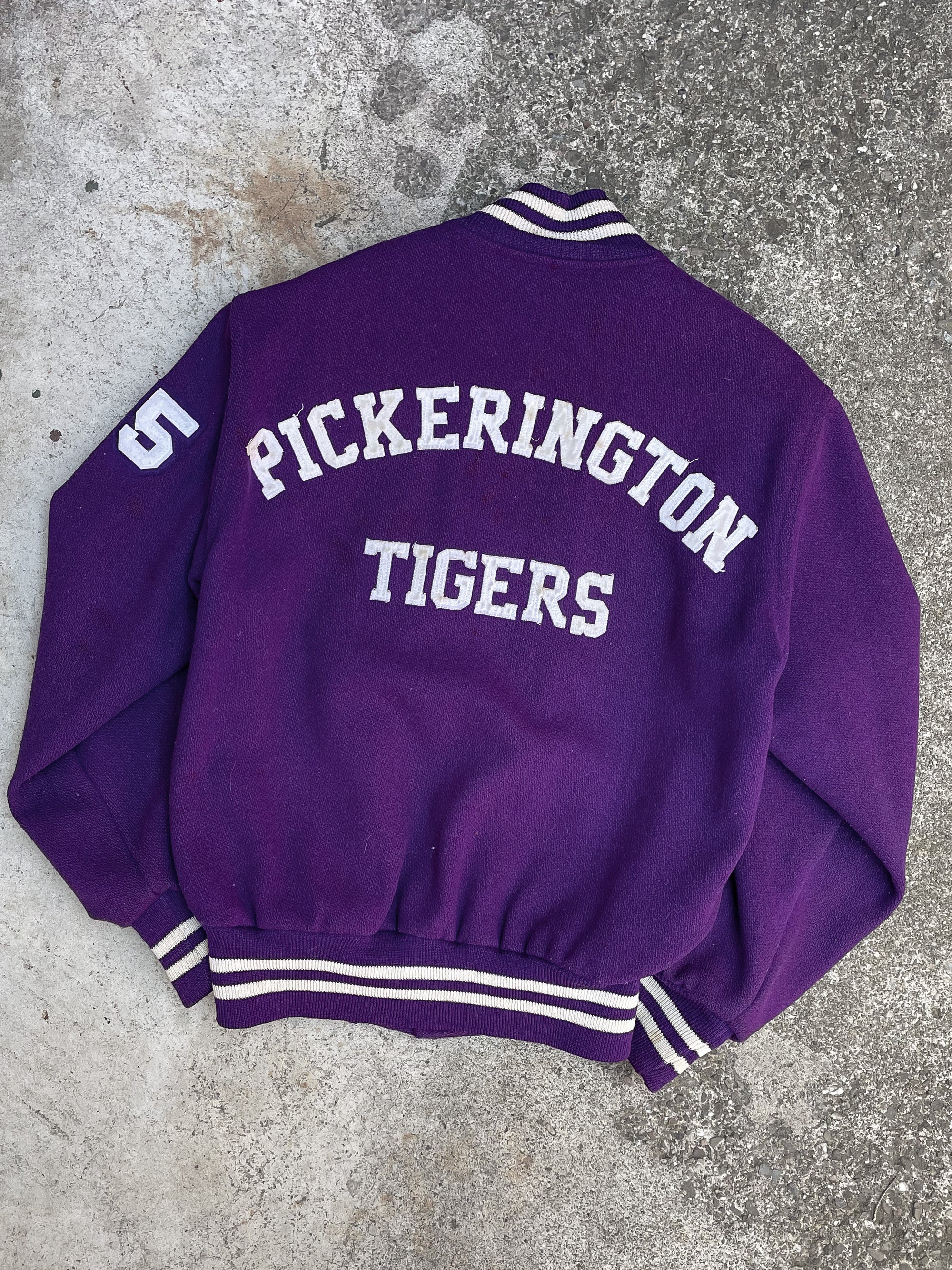 1980s “Pickerington Tigers” Purple Varsity Jacket (S)