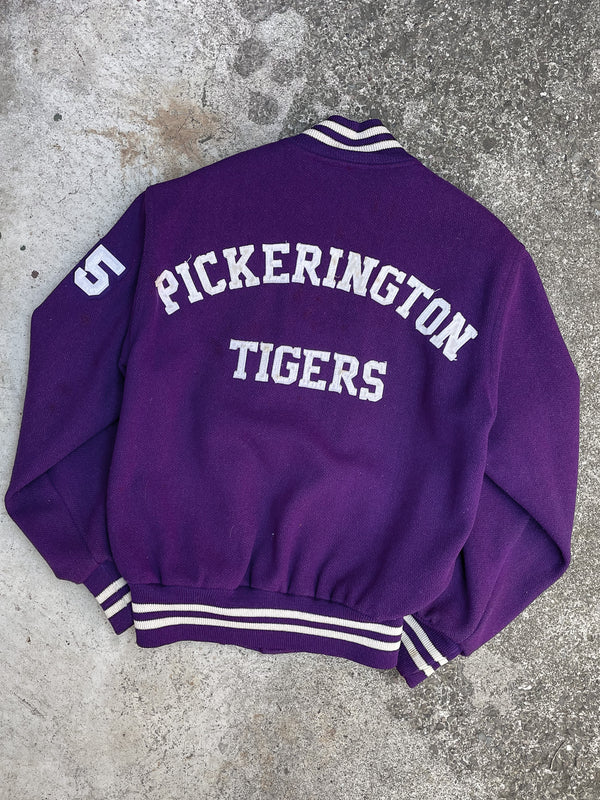 1980s “Pickerington Tigers” Purple Varsity Jacket (S)