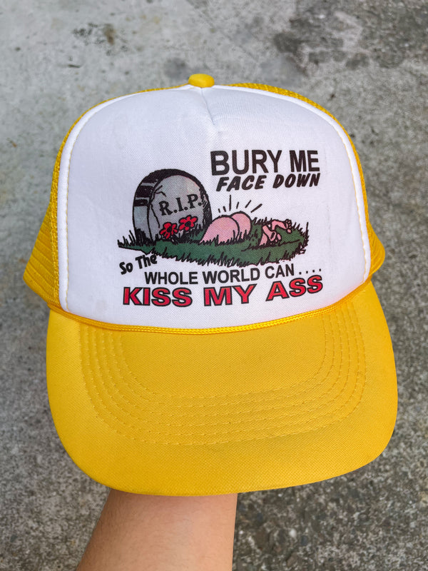 1990s “Bury Me Face Down…” Trucker Hat