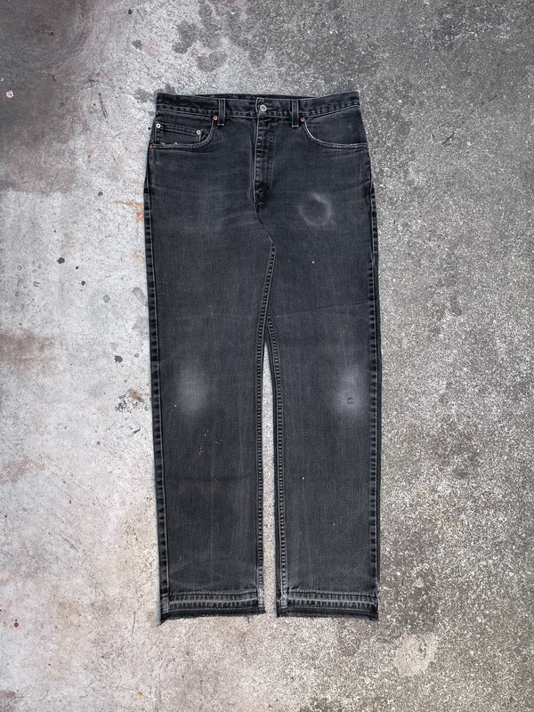 Vintage Levi’s Faded Black 505 Released Hem (33X31)