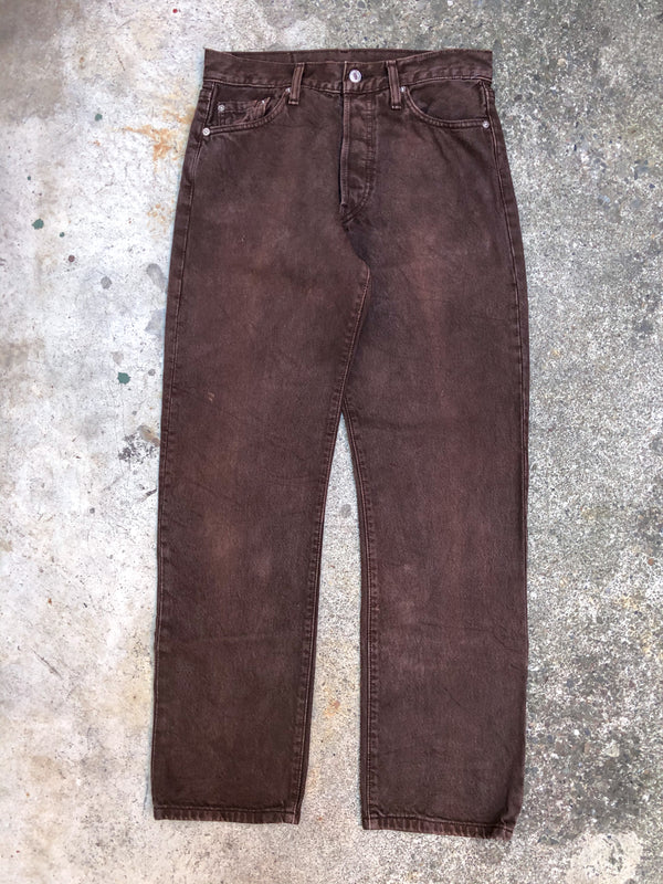 1990s Levis Faded Chocolate Brown 501 (29X29)