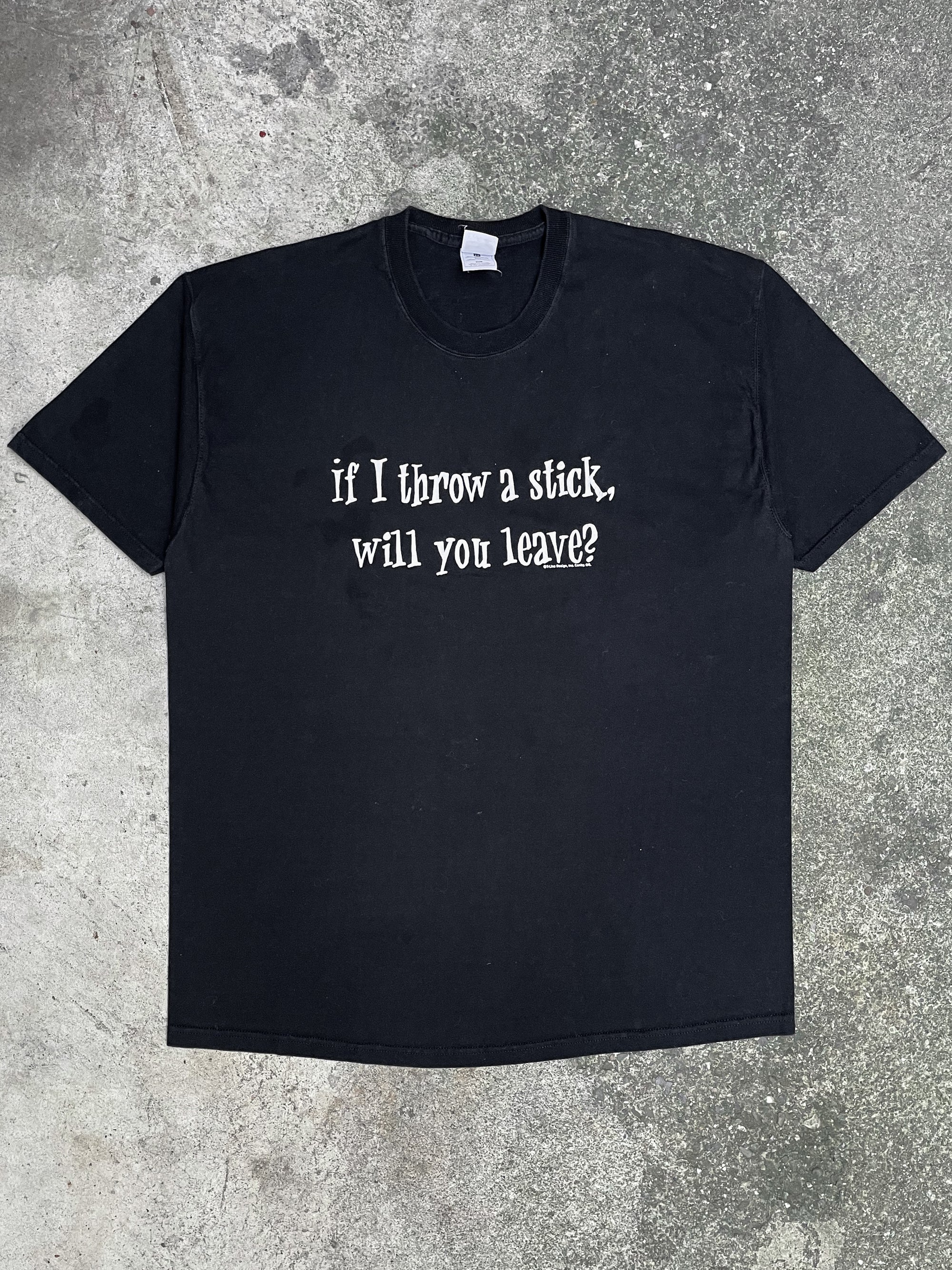 1990s “If I Throw A Stick…” Tee (XL)