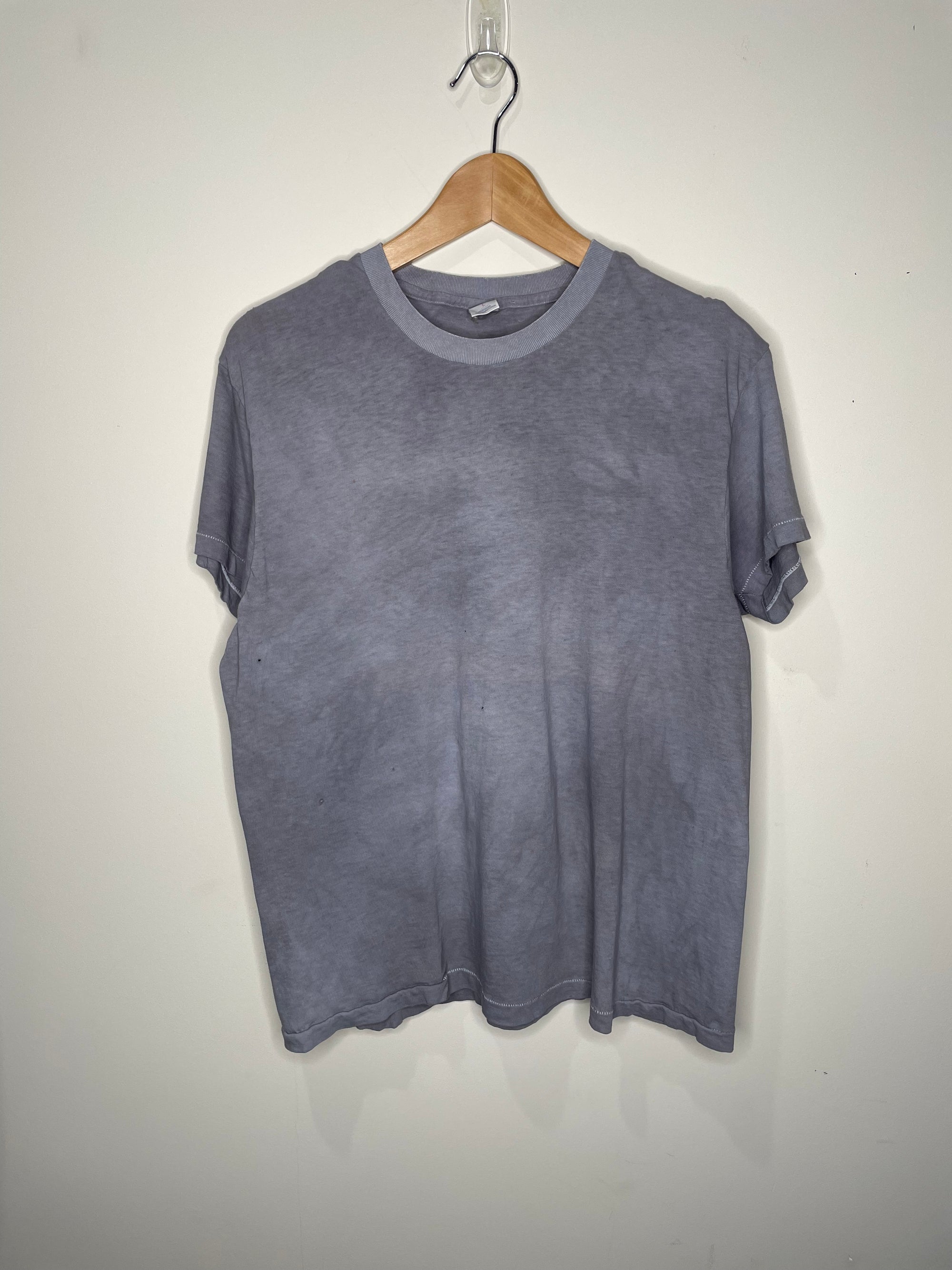 1980s Faded Dyed Grey Single Stitched Tee