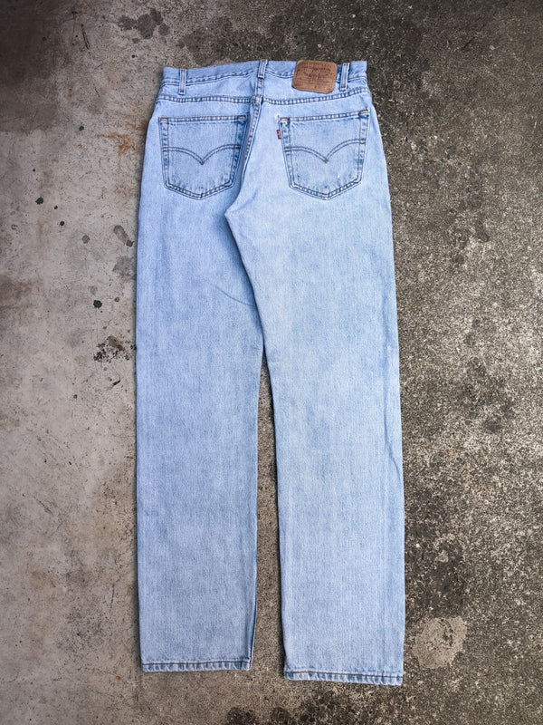 1990s Levis Patched Faded Blue 505 (31X32)