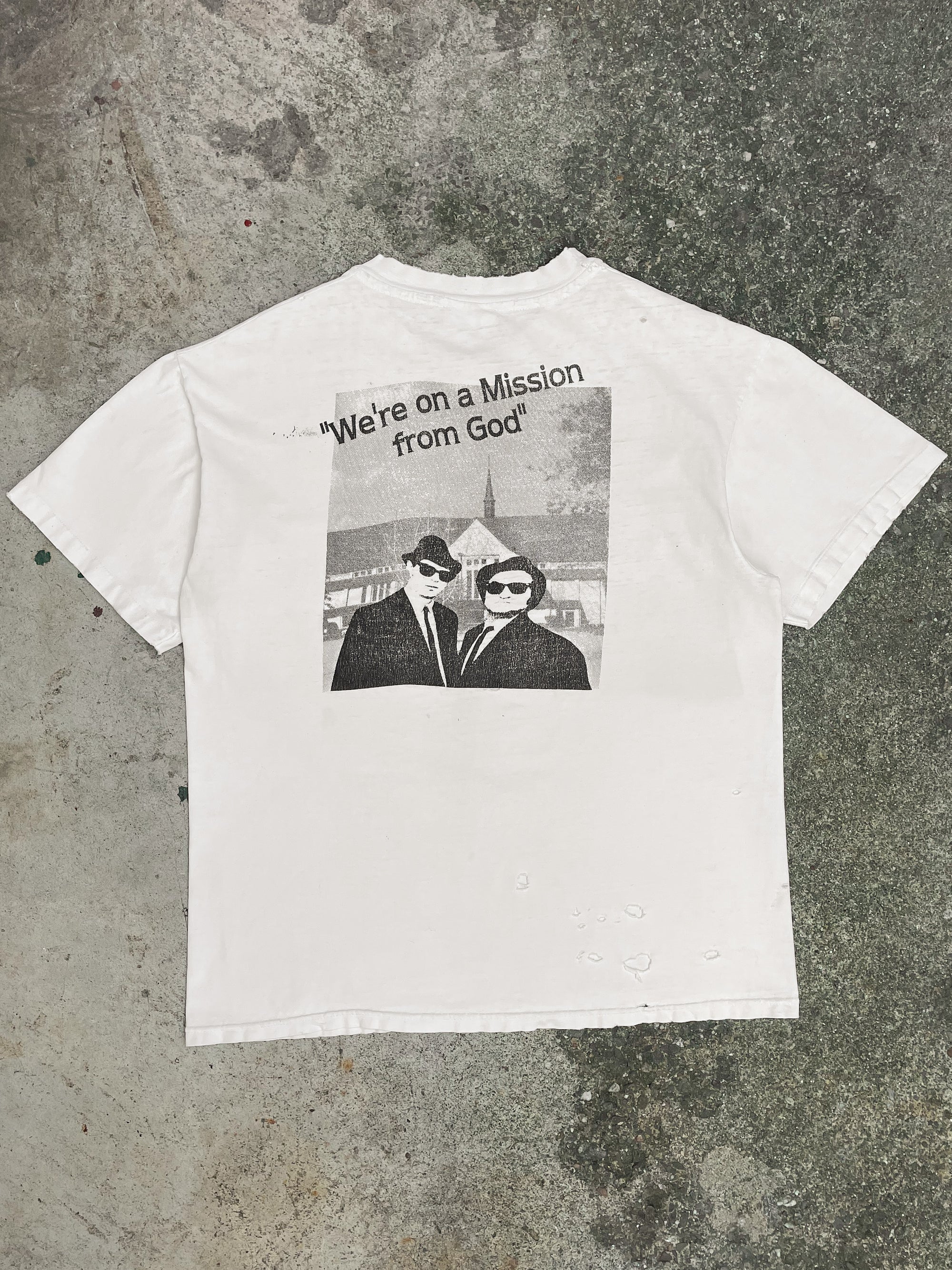 1990s “We’re on a Mission from God” Single Stitched Tee (M)