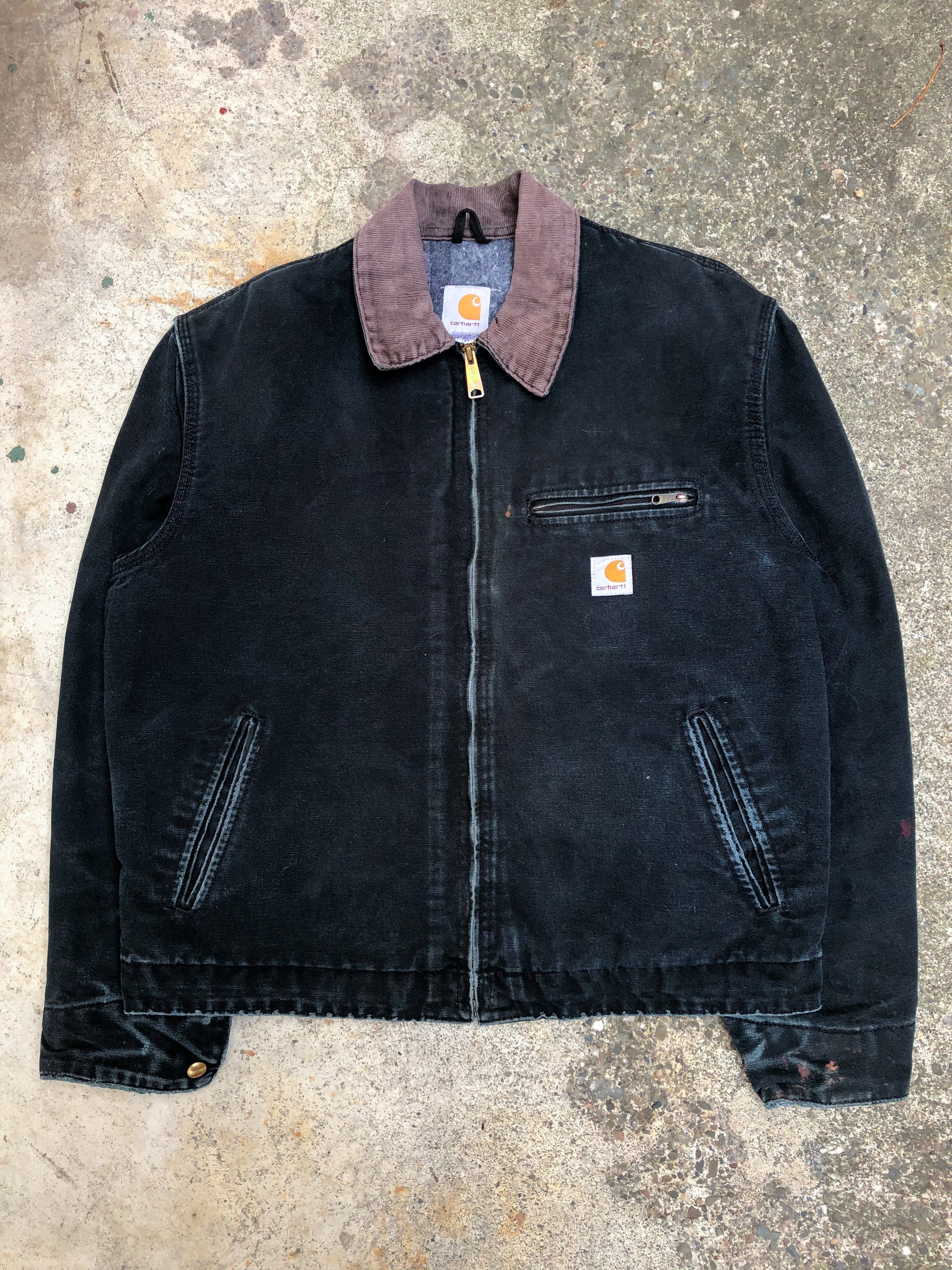 1990s Carhartt Black Lined Work Jacket (M)