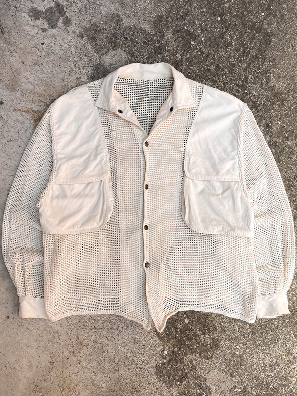 1990s Natural Net Cargo Shirt