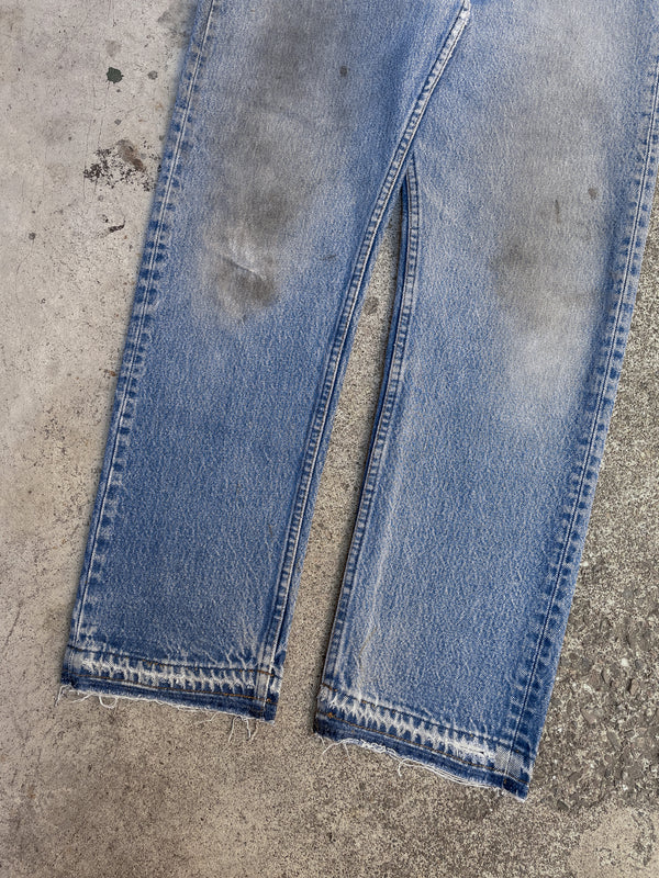 1980s Levi’s Repaired Faded Blue 501 Released Hem (29X28)