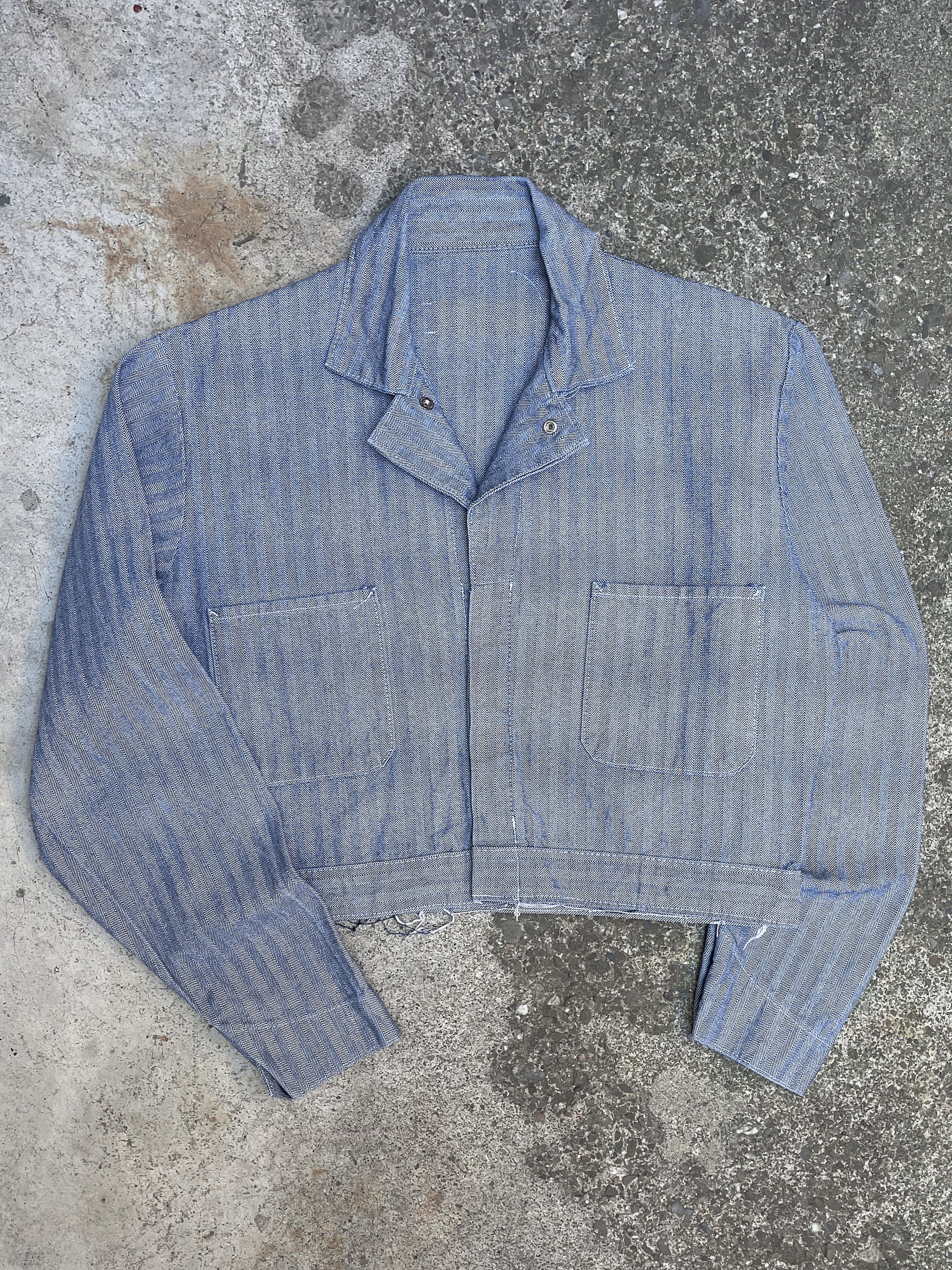 1970s/80s HBT Cropped Coverall Jacket (S/M)