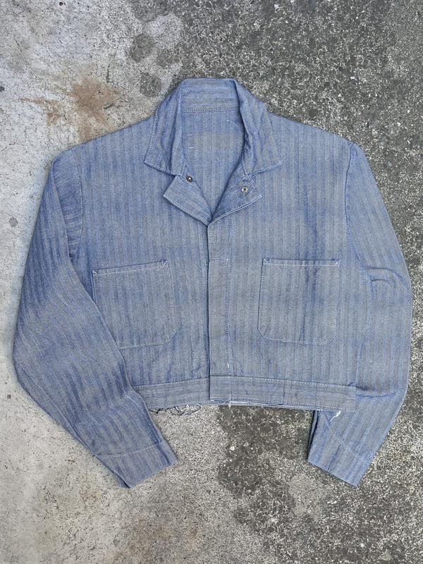 1970s/80s HBT Cropped Coverall Jacket (S/M)