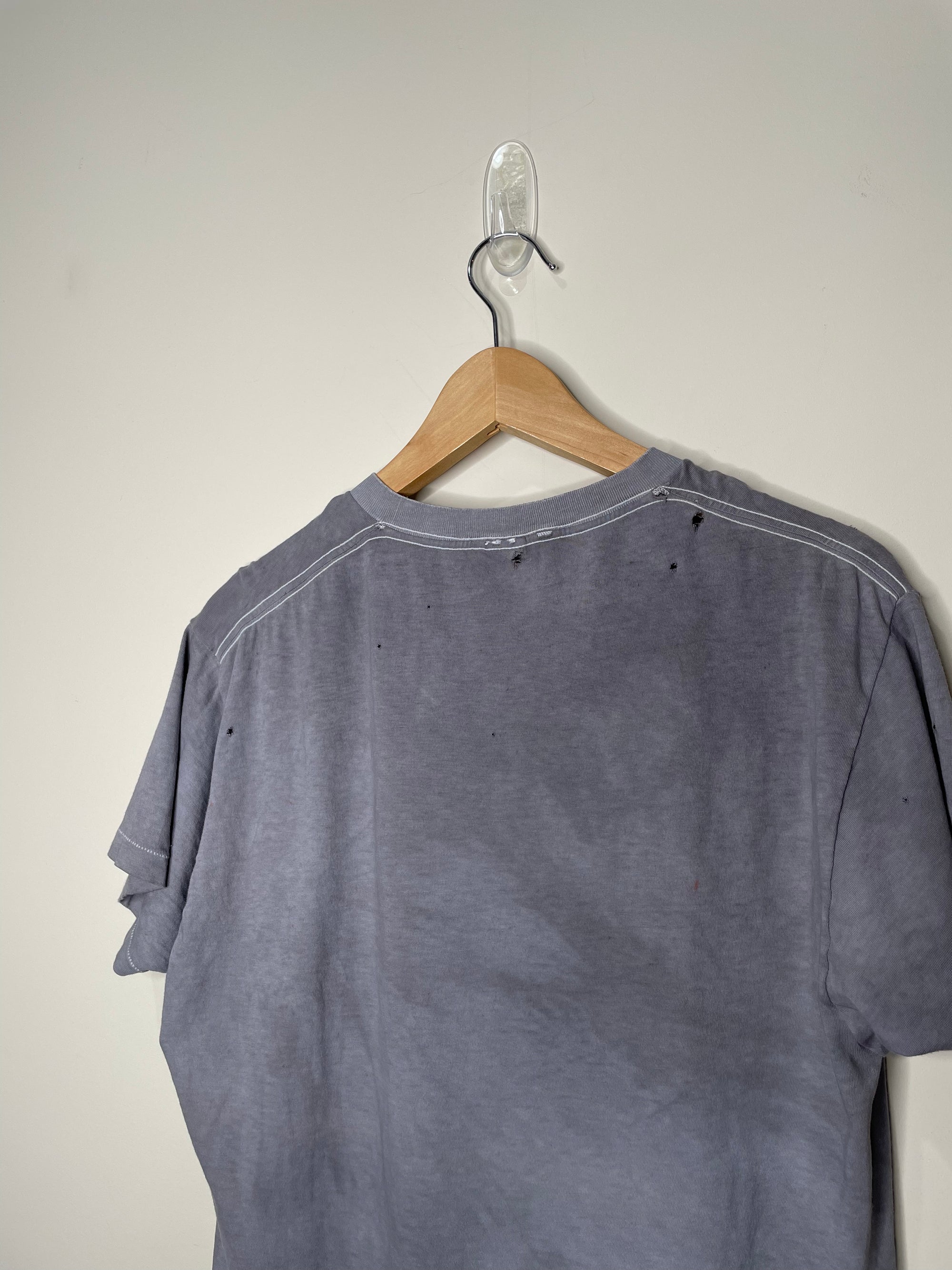 1980s Faded Dyed Grey Single Stitched Tee