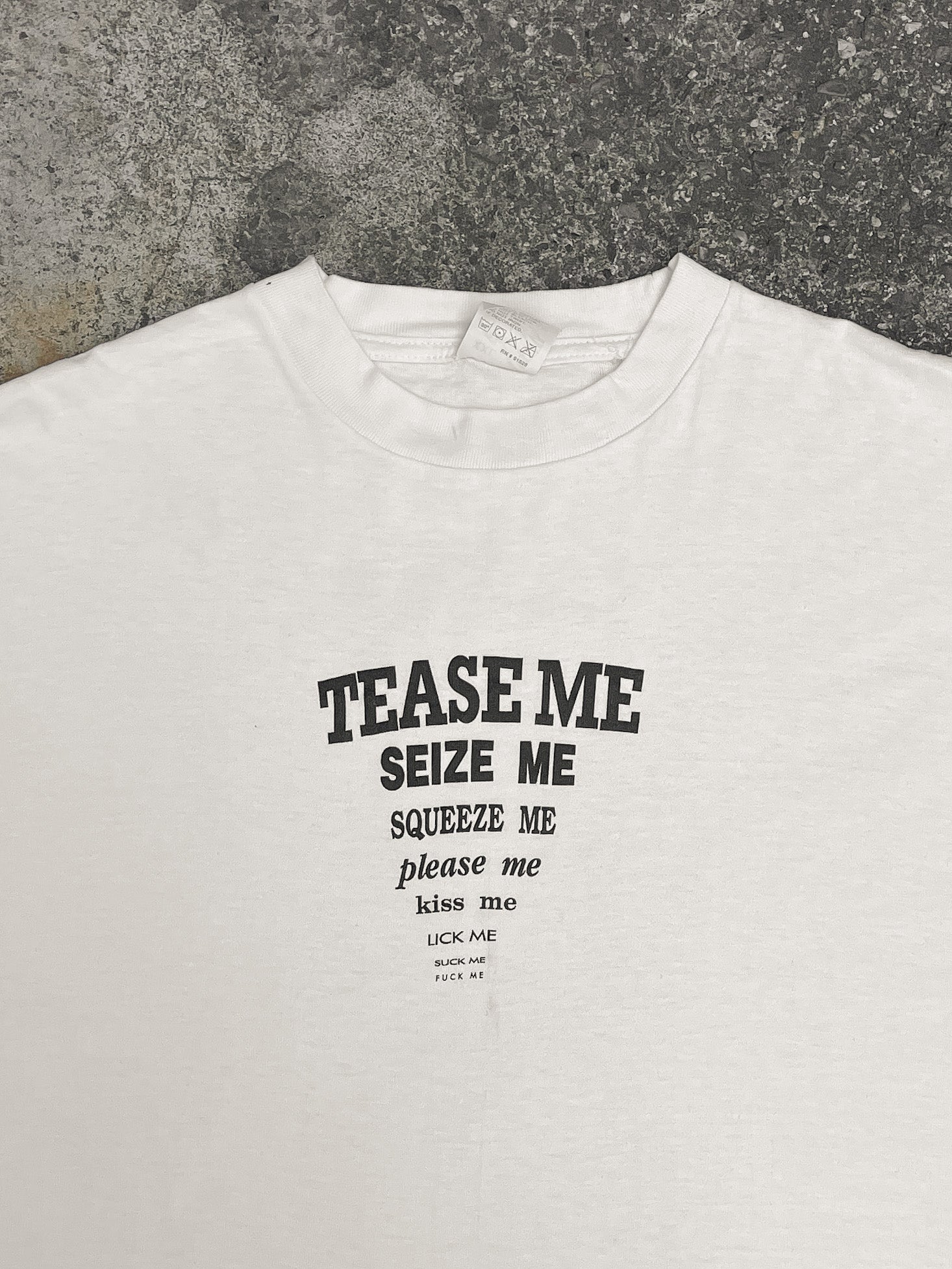 1990s “Tease Me…” Single Stitched Tee (XXL)