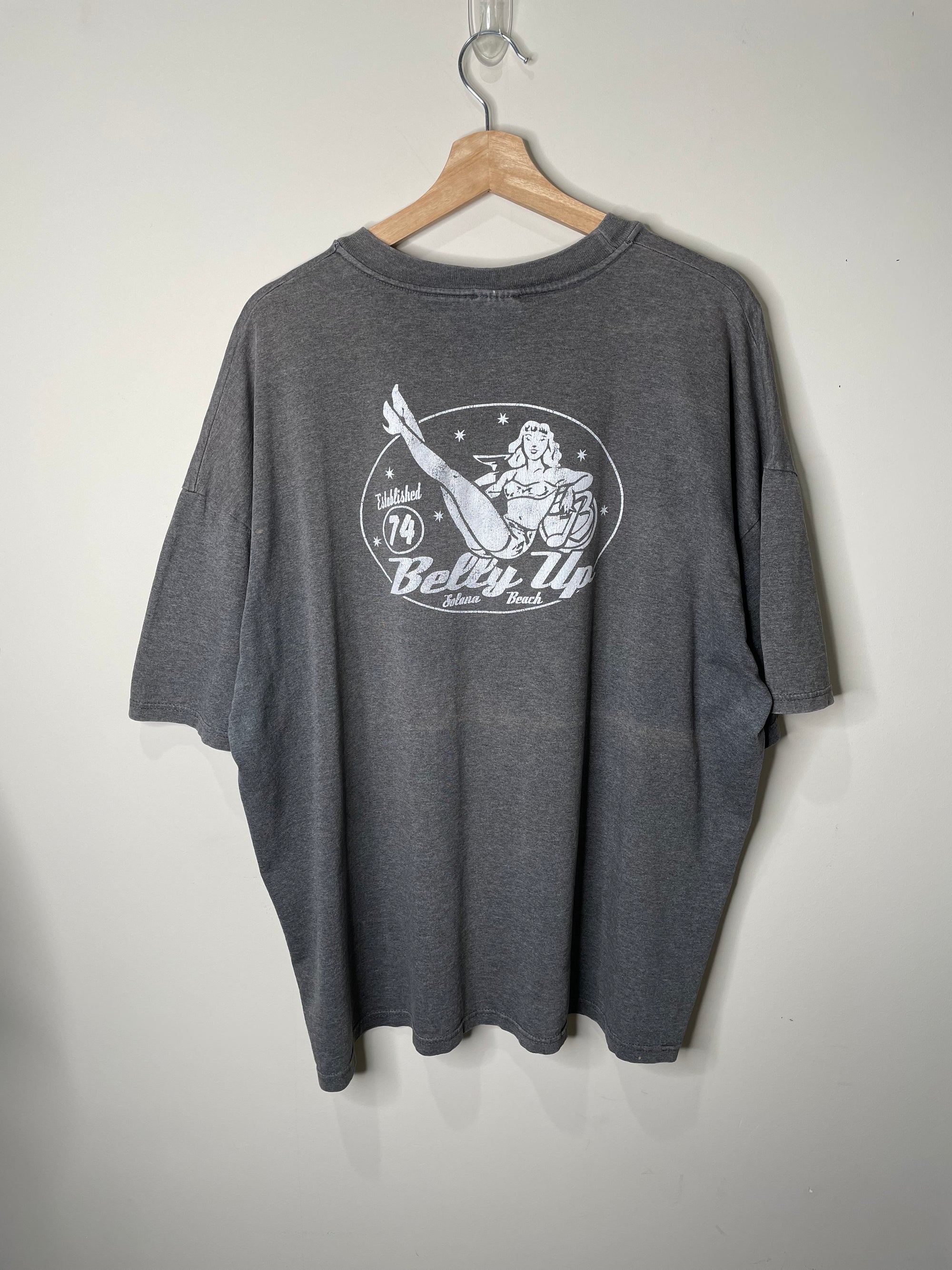 1990s “Belly Up” Faded Tee (XXL)