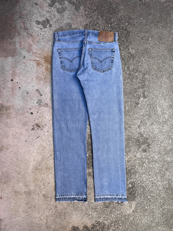 1990s Levi’s Faded Blue 501 Released Hem (29X31)