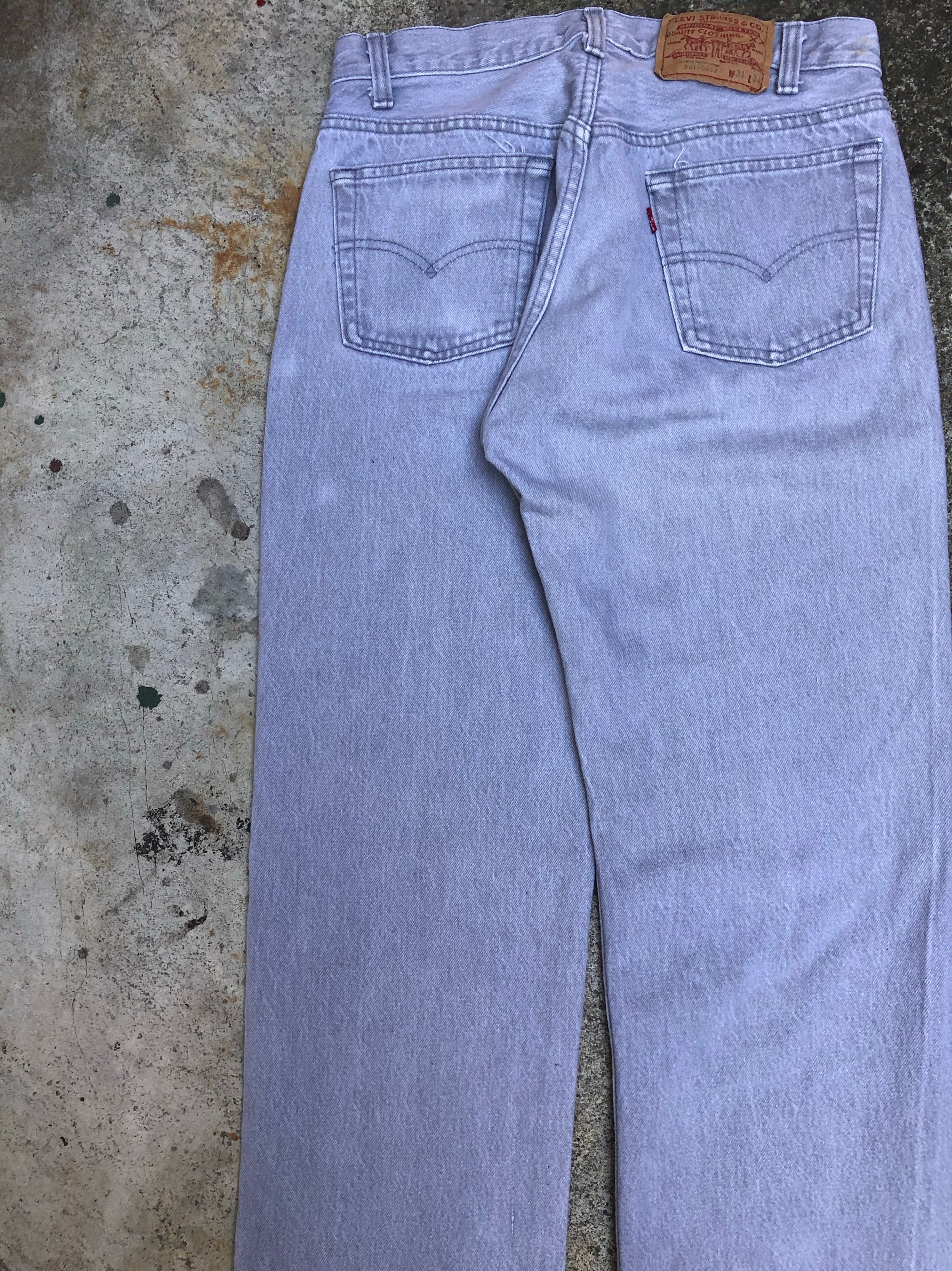 1980s Levis Faded Grey 501 (29X32)