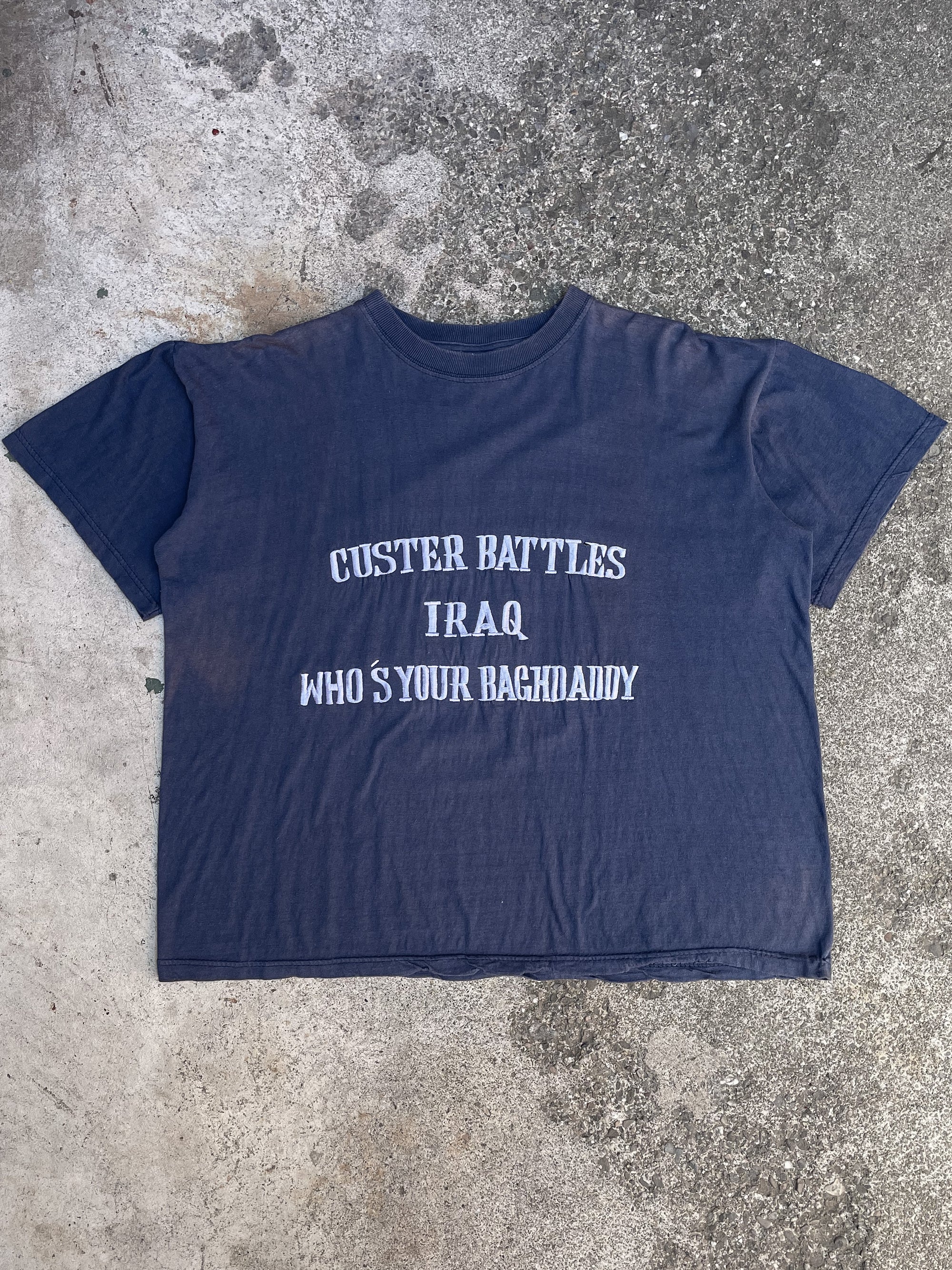 Vintage “Custer Battles” Embroidered Tee (L)