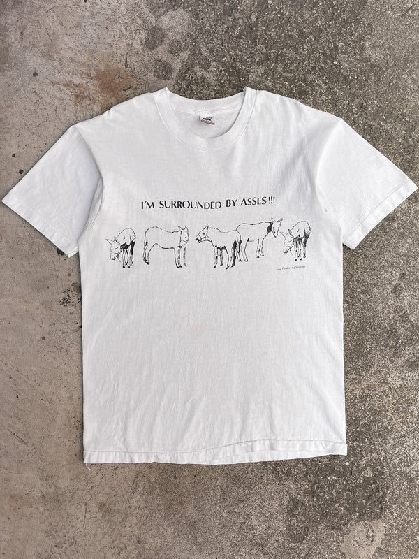 1990s “Surrounded By Asses!” Single Stitched Tee