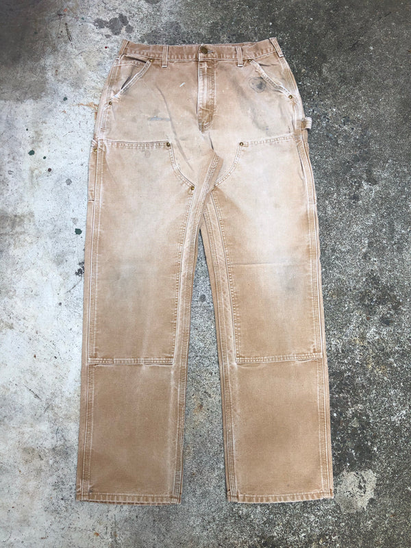 Carhartt B01 Tan Double Front Knee Work Pants (32X32)