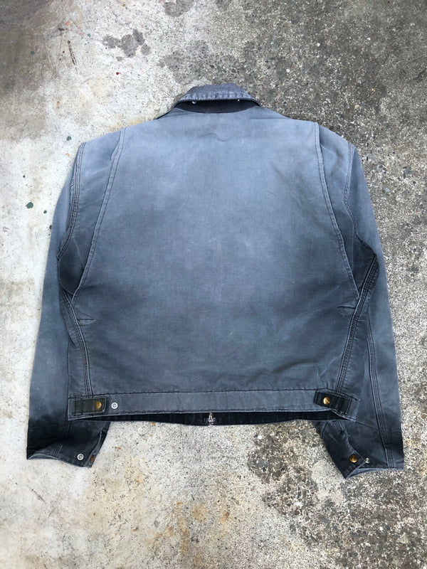 1990s Carhartt Shadow Black Lined Work Jacket